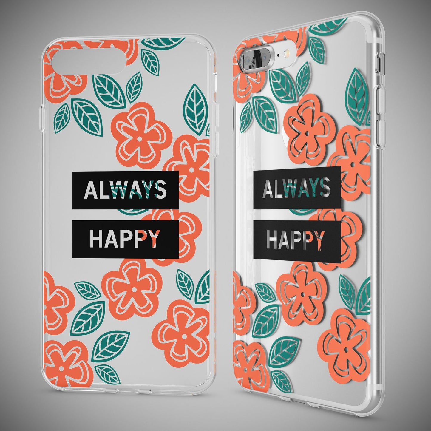 NALIA Silikon Case Crystal Transparent - Kompatibel Mit iPhone 8 Plus Und 7 Plus, Dünn, Leicht