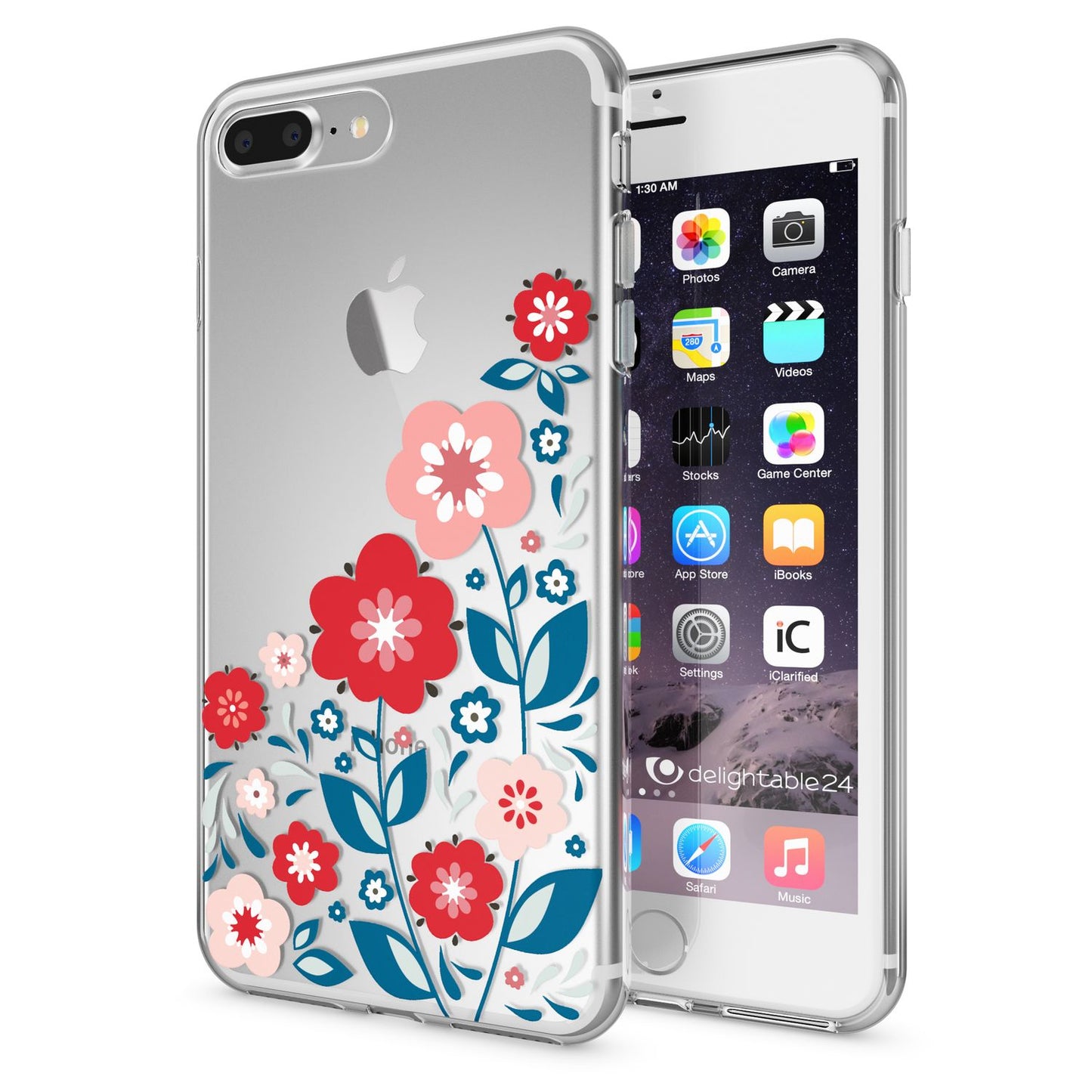 NALIA Silikon Case Crystal Transparent - Kompatibel Mit iPhone 8 Plus Und 7 Plus, Dünn, Leicht
