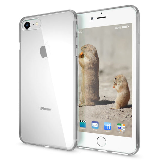 NALIA Handy Hülle Transparente Silikon Schutzhülle Für iPhone SE 8 7 - Dicke 0,3 mm, Weich, Passgenau