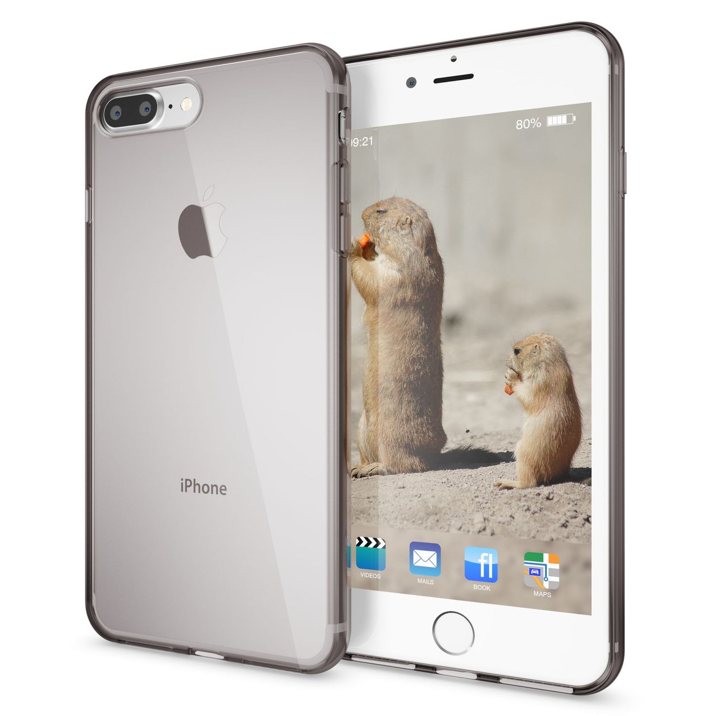 NALIA Handyhülle IPhone 8 Plus/7 Plus Ultra Slim Silikon Case - Kompatibel, Dünn, Transparent