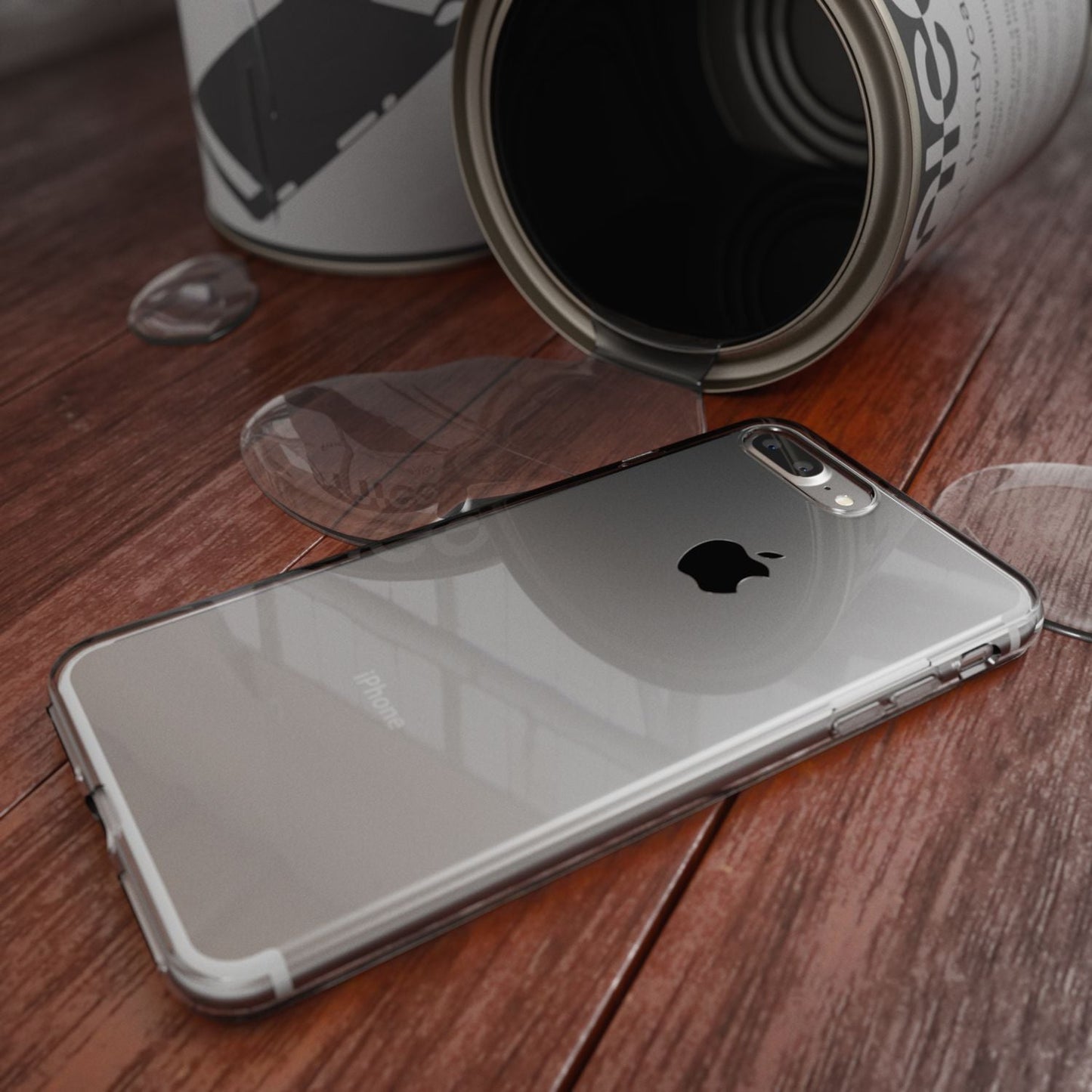 NALIA Handyhülle IPhone 8 Plus/7 Plus Ultra Slim Silikon Case - Kompatibel, Dünn, Transparent