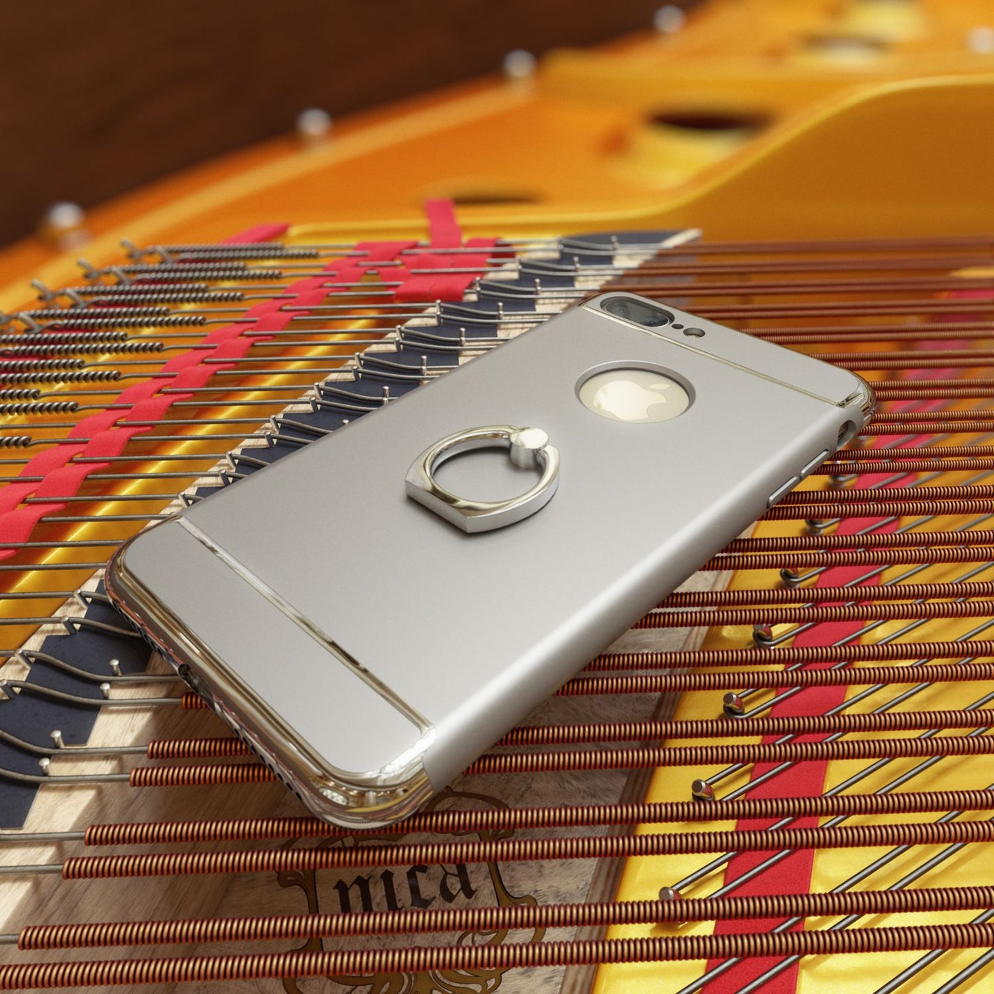 NALIA IPhone 7 Ring Hülle - 360 Grad Fingerhalterung Slim, Dünnes Hardcase, Stand