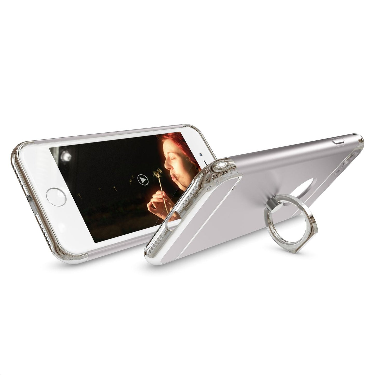 NALIA IPhone 7 Ring Hülle - 360 Grad Fingerhalterung Slim, Dünnes Hardcase, Stand