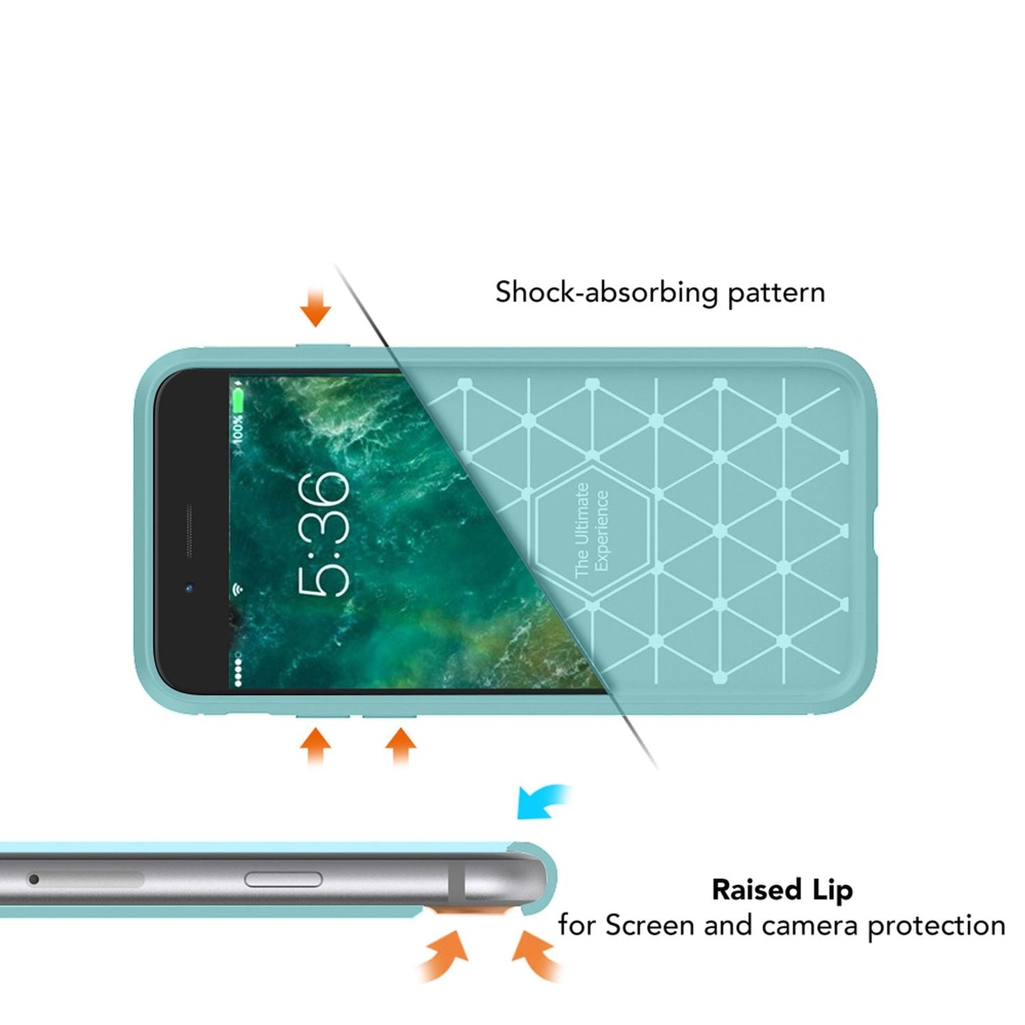 NALIA Handyhülle für Apple iPhone 7 Hülle, Karbon Optik Stylische Handyhülle