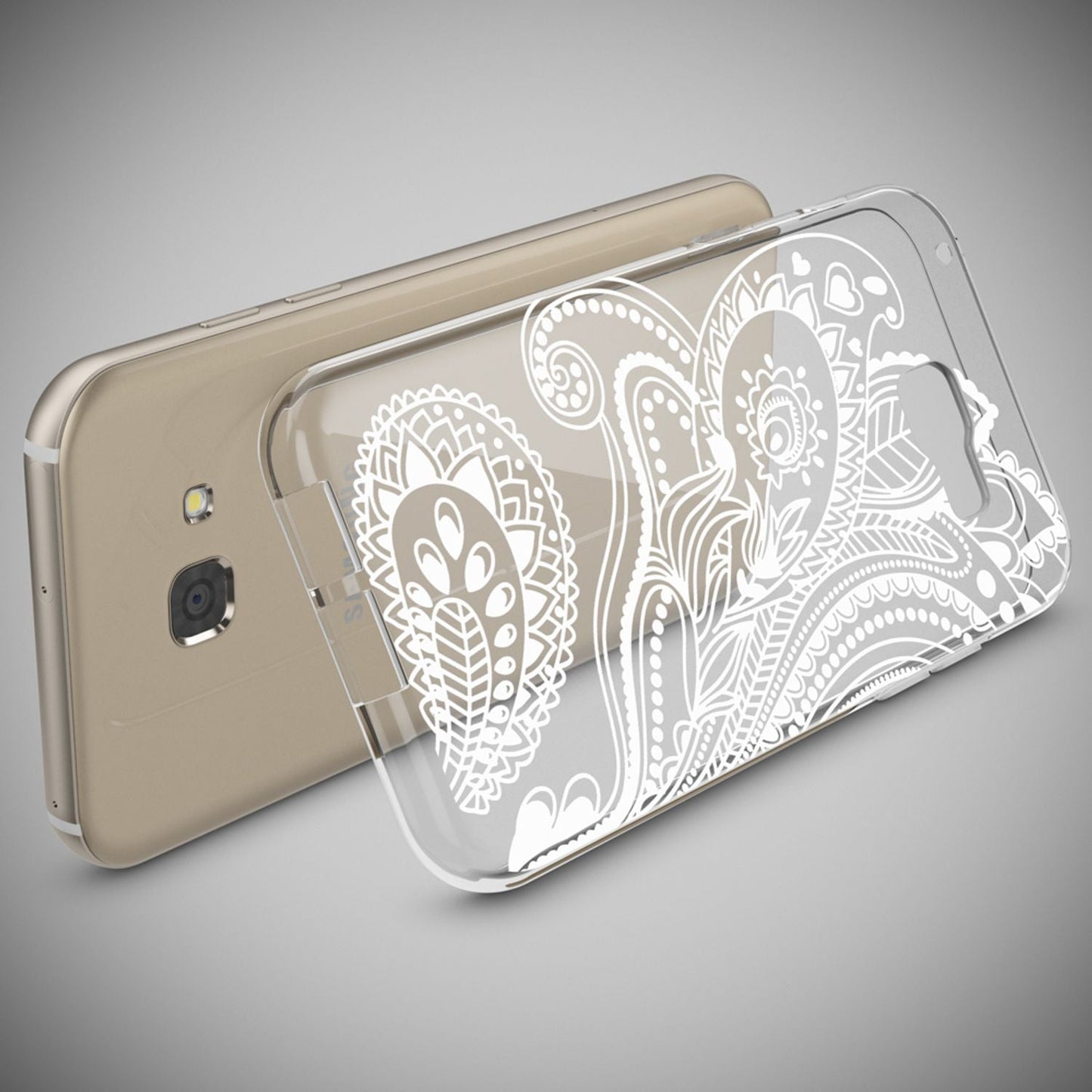 NALIA Galaxy A5 Hülle Slim Silikon Motiv Case Cover Kristallklar Transparenz - Dünn, Transparent, Silikon