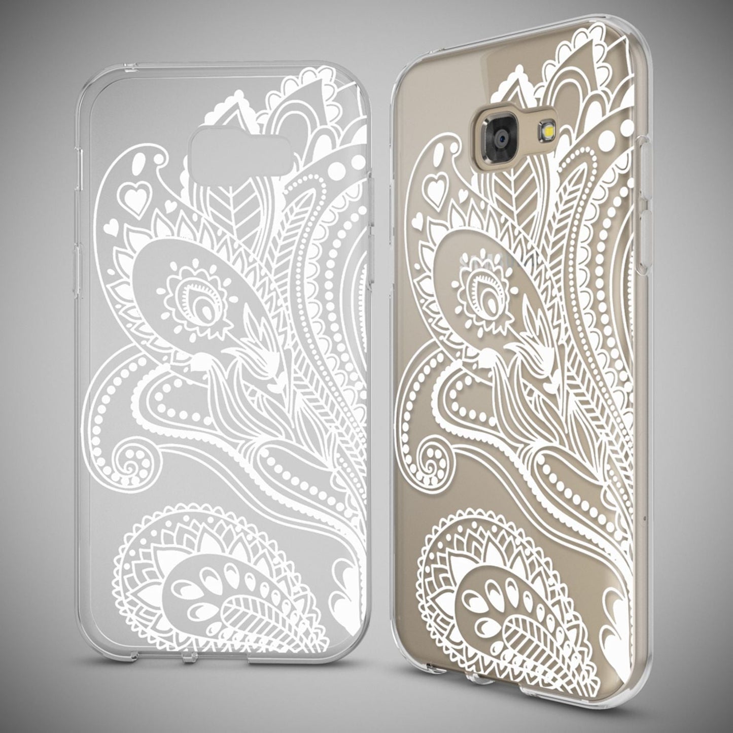 NALIA Galaxy A5 Hülle Slim Silikon Motiv Case Cover Kristallklar Transparenz - Dünn, Transparent, Silikon