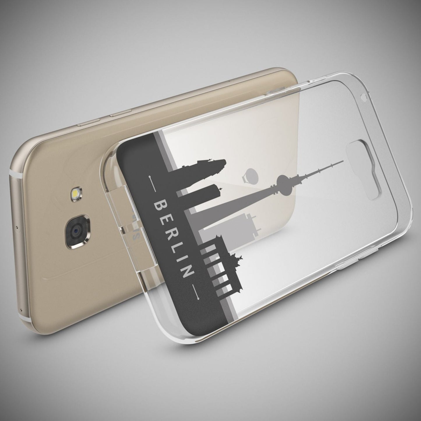 NALIA Galaxy A5 Hülle Slim Silikon Motiv Case Cover Kristallklar Transparenz - Dünn, Transparent, Silikon