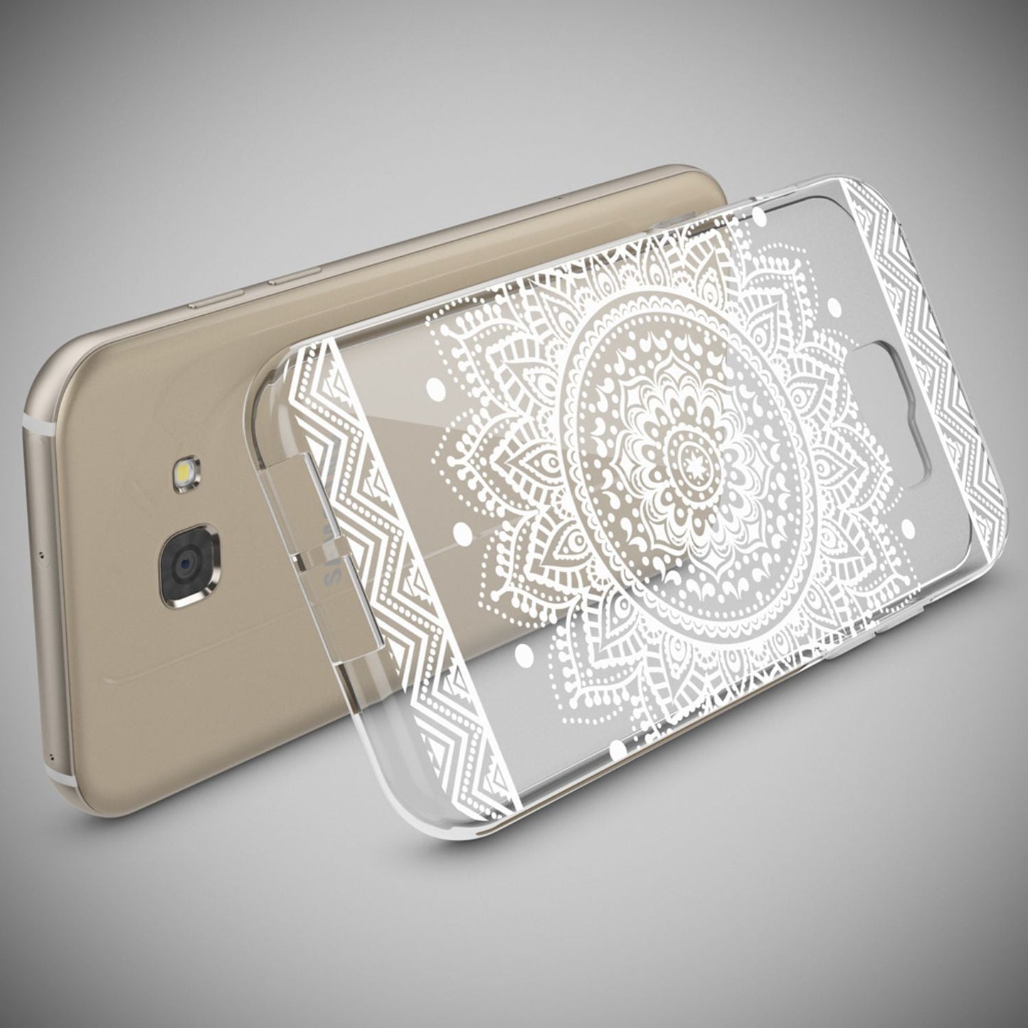 NALIA Galaxy A5 Hülle Slim Silikon Motiv Case Cover Kristallklar Transparenz - Dünn, Transparent, Silikon