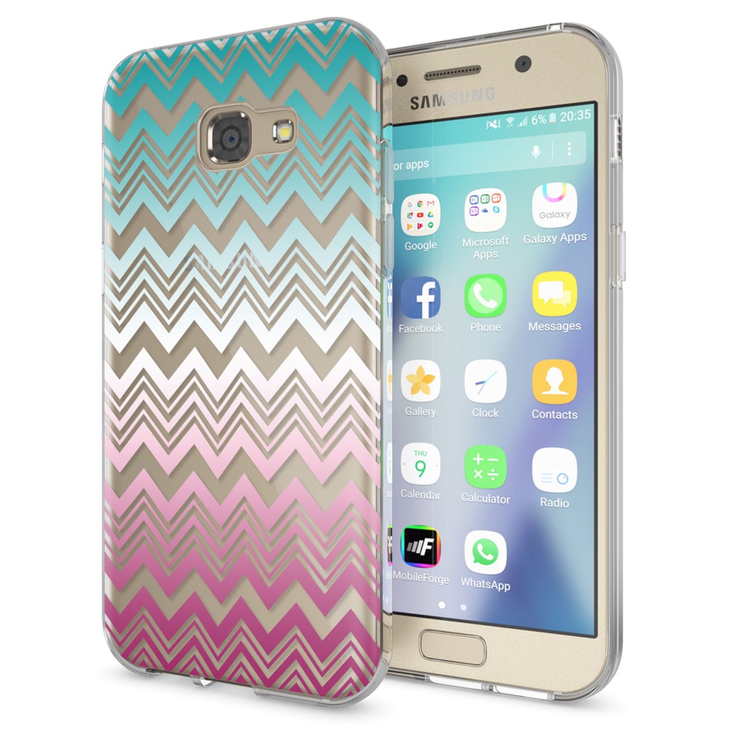 NALIA Galaxy A5 Hülle Slim Silikon Motiv Case Cover Kristallklar Transparenz - Dünn, Transparent, Silikon