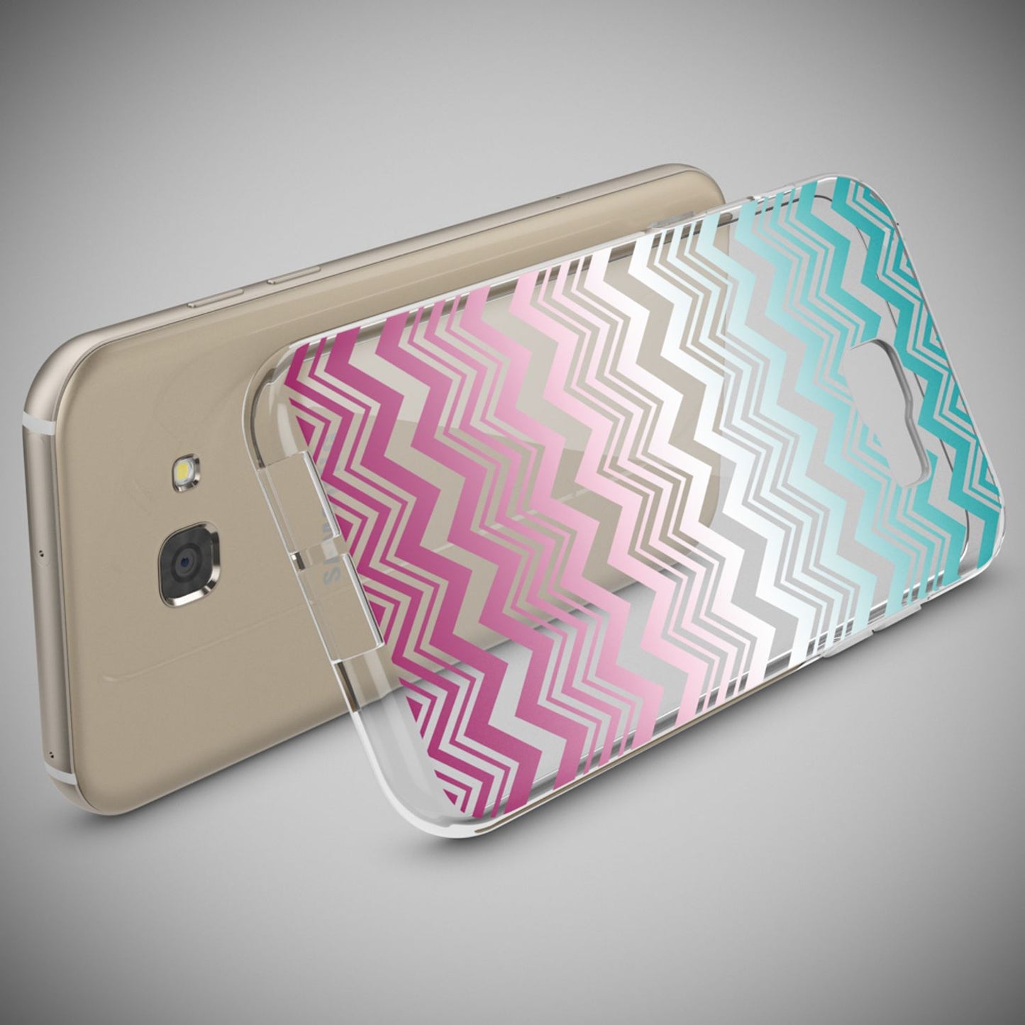 NALIA Galaxy A5 Hülle Slim Silikon Motiv Case Cover Kristallklar Transparenz - Dünn, Transparent, Silikon