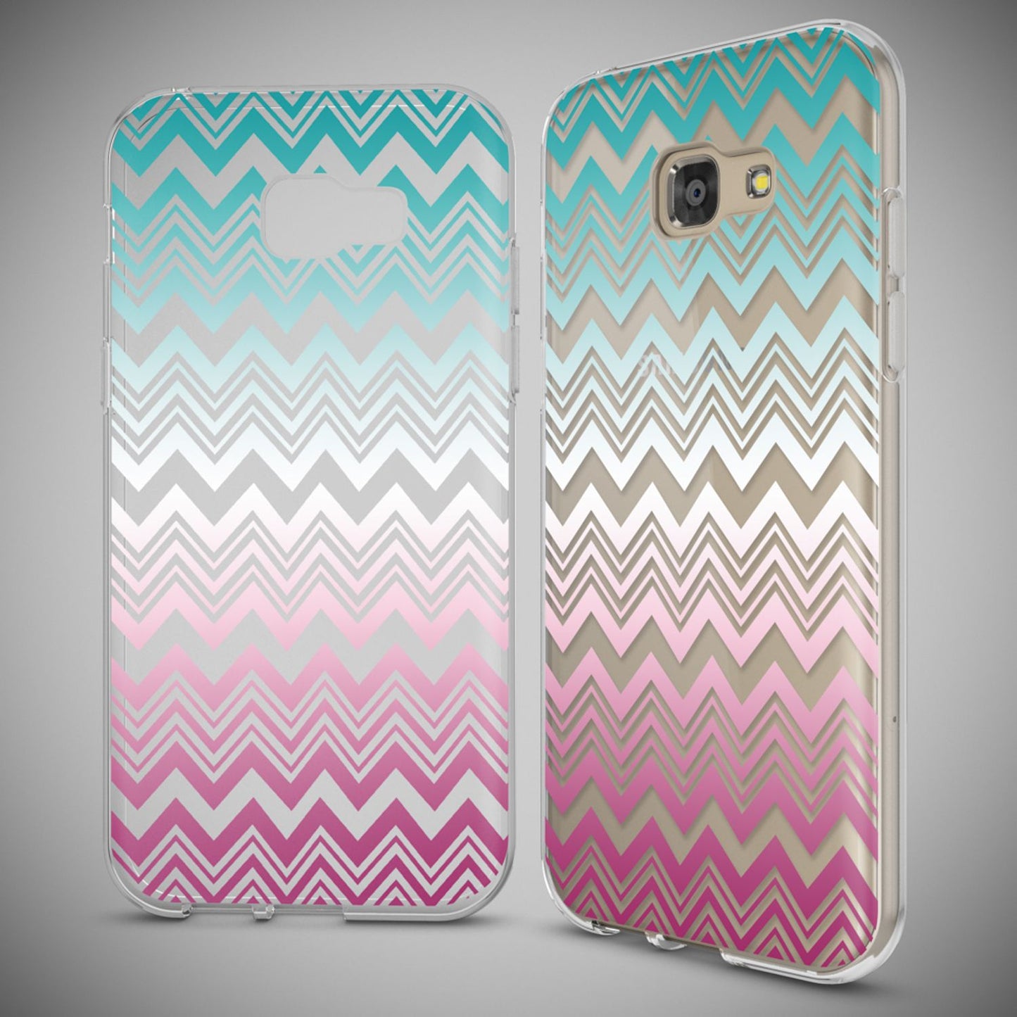 NALIA Galaxy A5 Hülle Slim Silikon Motiv Case Cover Kristallklar Transparenz - Dünn, Transparent, Silikon