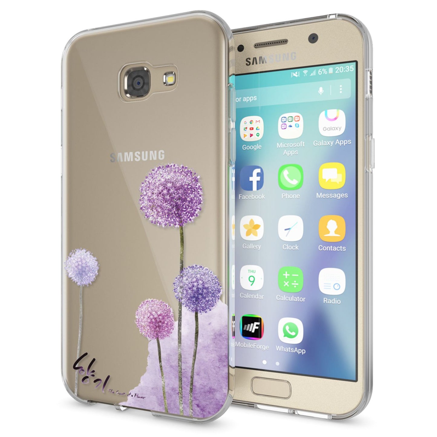 NALIA Galaxy A5 Hülle Slim Silikon Motiv Case Cover Kristallklar Transparenz - Dünn, Transparent, Silikon