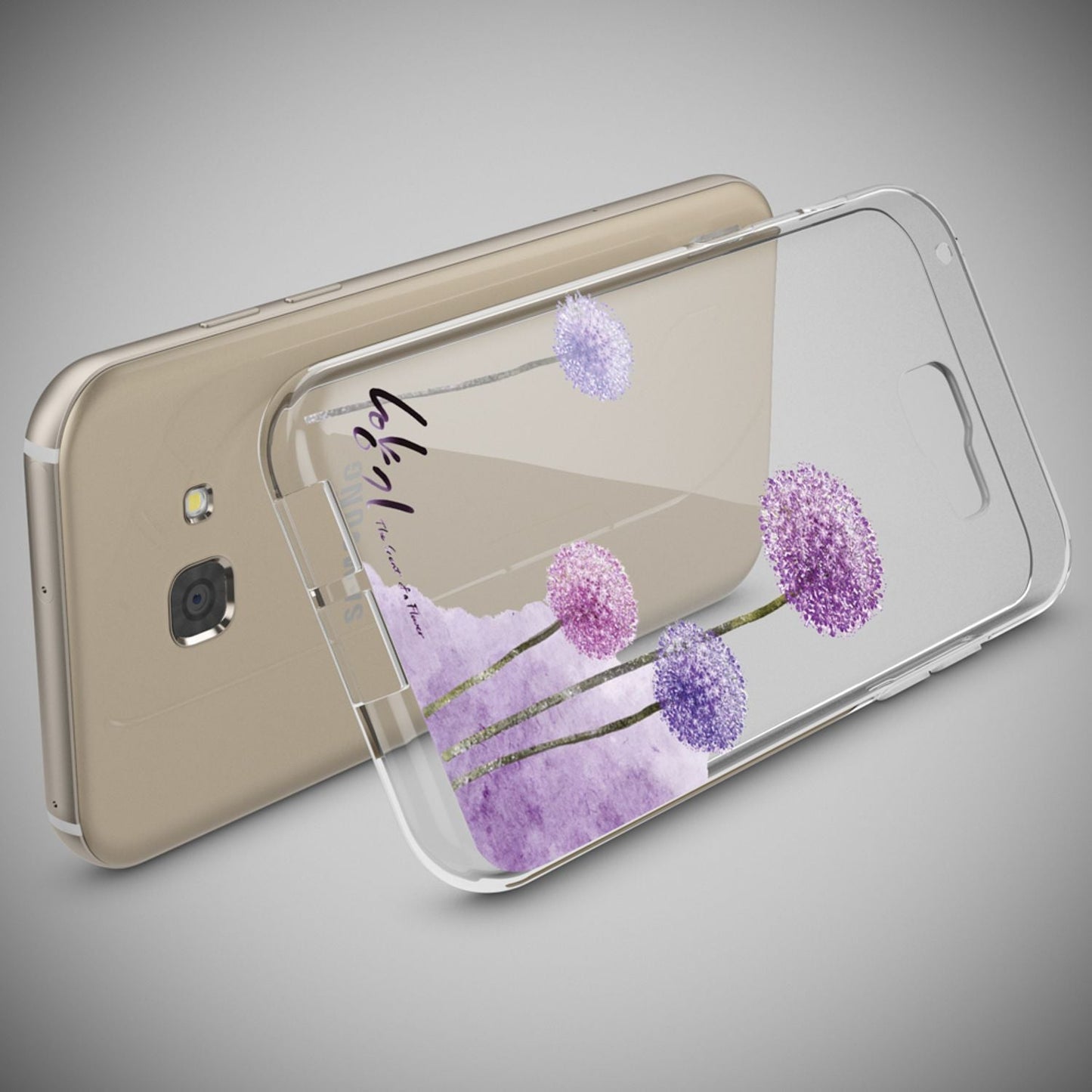 NALIA Galaxy A5 Hülle Slim Silikon Motiv Case Cover Kristallklar Transparenz - Dünn, Transparent, Silikon