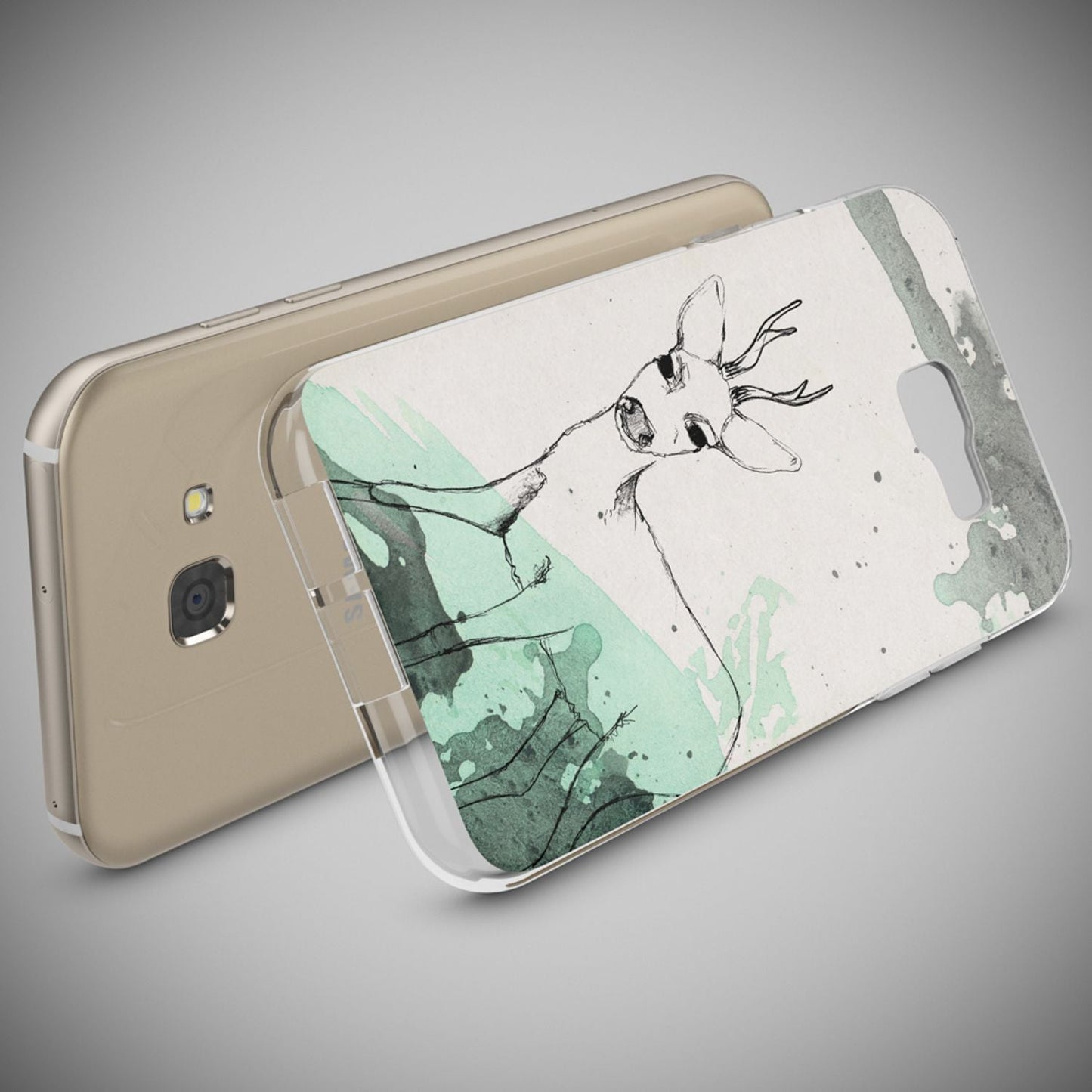 NALIA Galaxy A5 Hülle Slim Silikon Motiv Case Cover Kristallklar Transparenz - Dünn, Transparent, Silikon