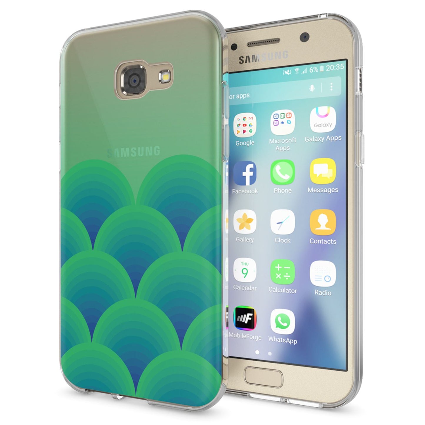 NALIA Galaxy A5 Hülle Slim Silikon Motiv Case Cover Kristallklar Transparenz - Dünn, Transparent, Silikon