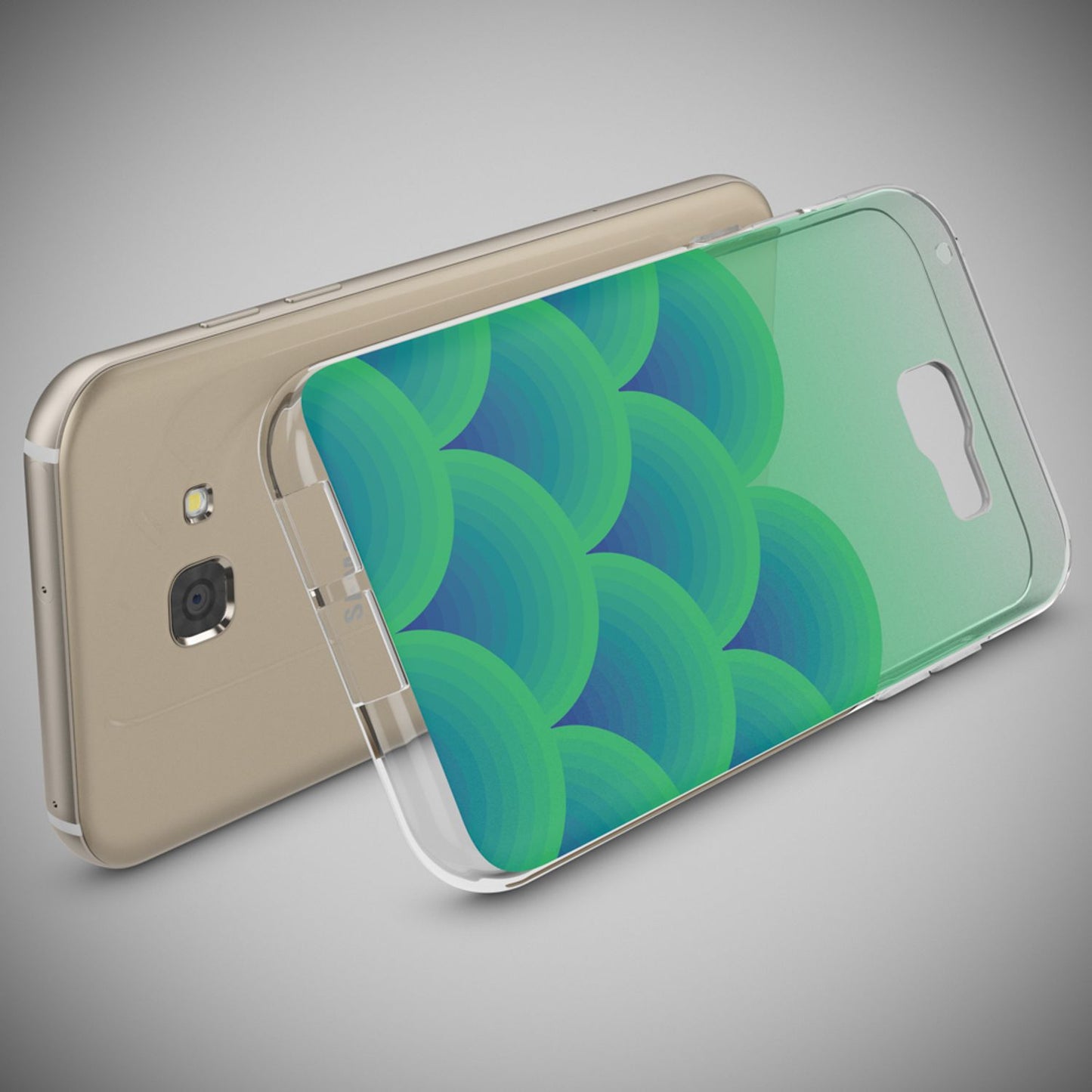 NALIA Galaxy A5 Hülle Slim Silikon Motiv Case Cover Kristallklar Transparenz - Dünn, Transparent, Silikon