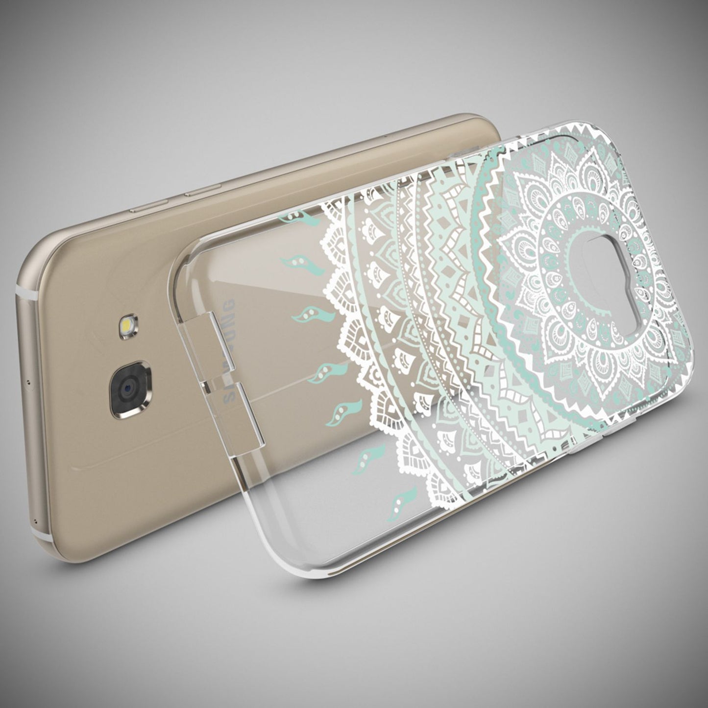 NALIA Galaxy A5 Hülle Slim Silikon Motiv Case Cover Kristallklar Transparenz - Dünn, Transparent, Silikon