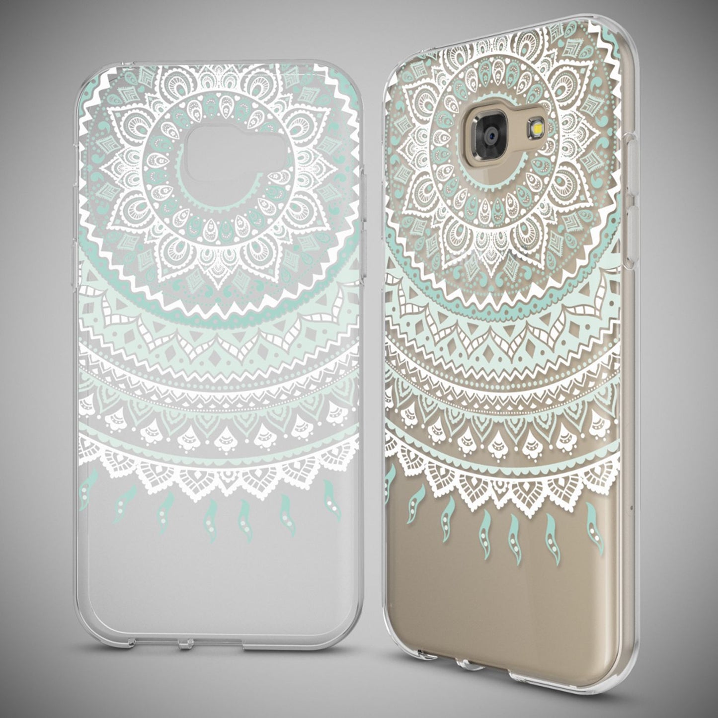 NALIA Galaxy A5 Hülle Slim Silikon Motiv Case Cover Kristallklar Transparenz - Dünn, Transparent, Silikon