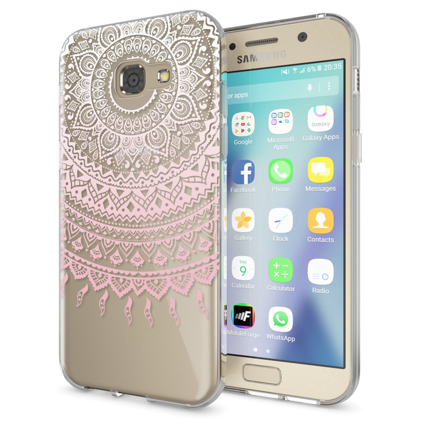 NALIA Galaxy A5 Hülle Slim Silikon Motiv Case Cover Kristallklar Transparenz - Dünn, Transparent, Silikon