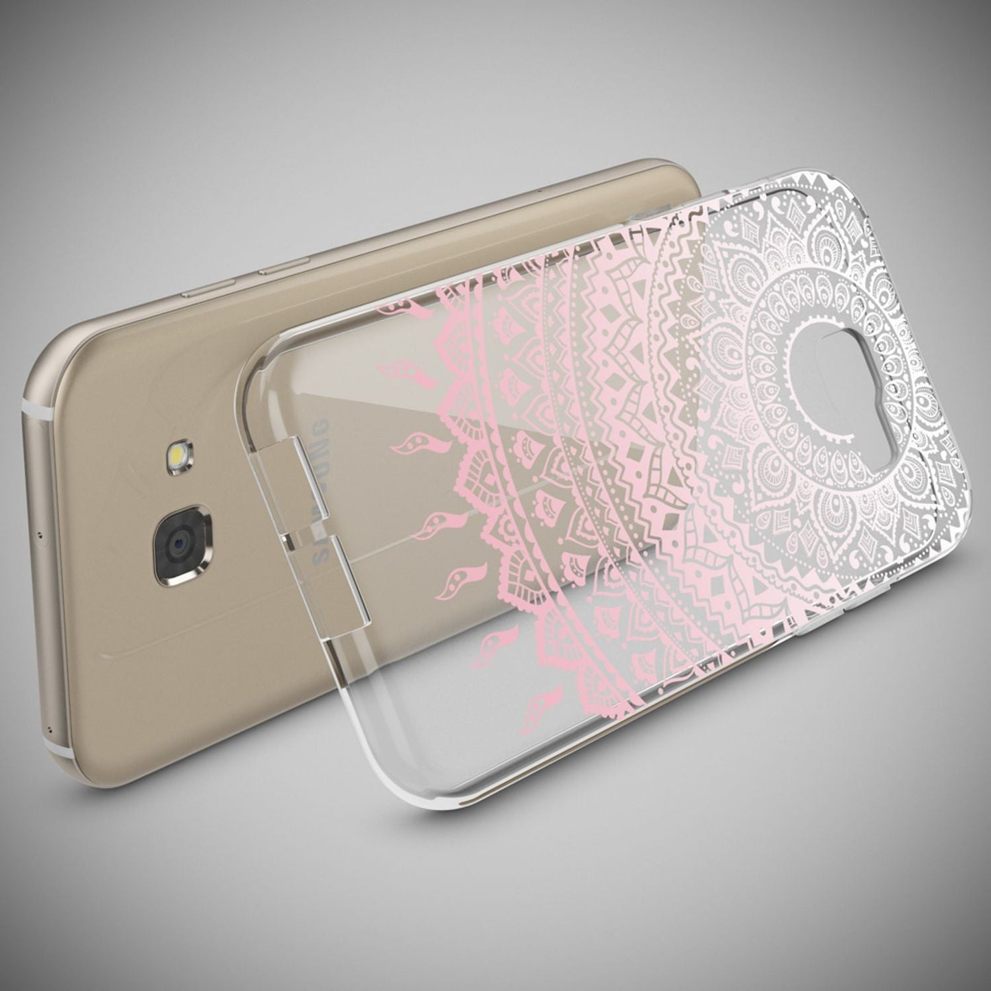 NALIA Galaxy A5 Hülle Slim Silikon Motiv Case Cover Kristallklar Transparenz - Dünn, Transparent, Silikon