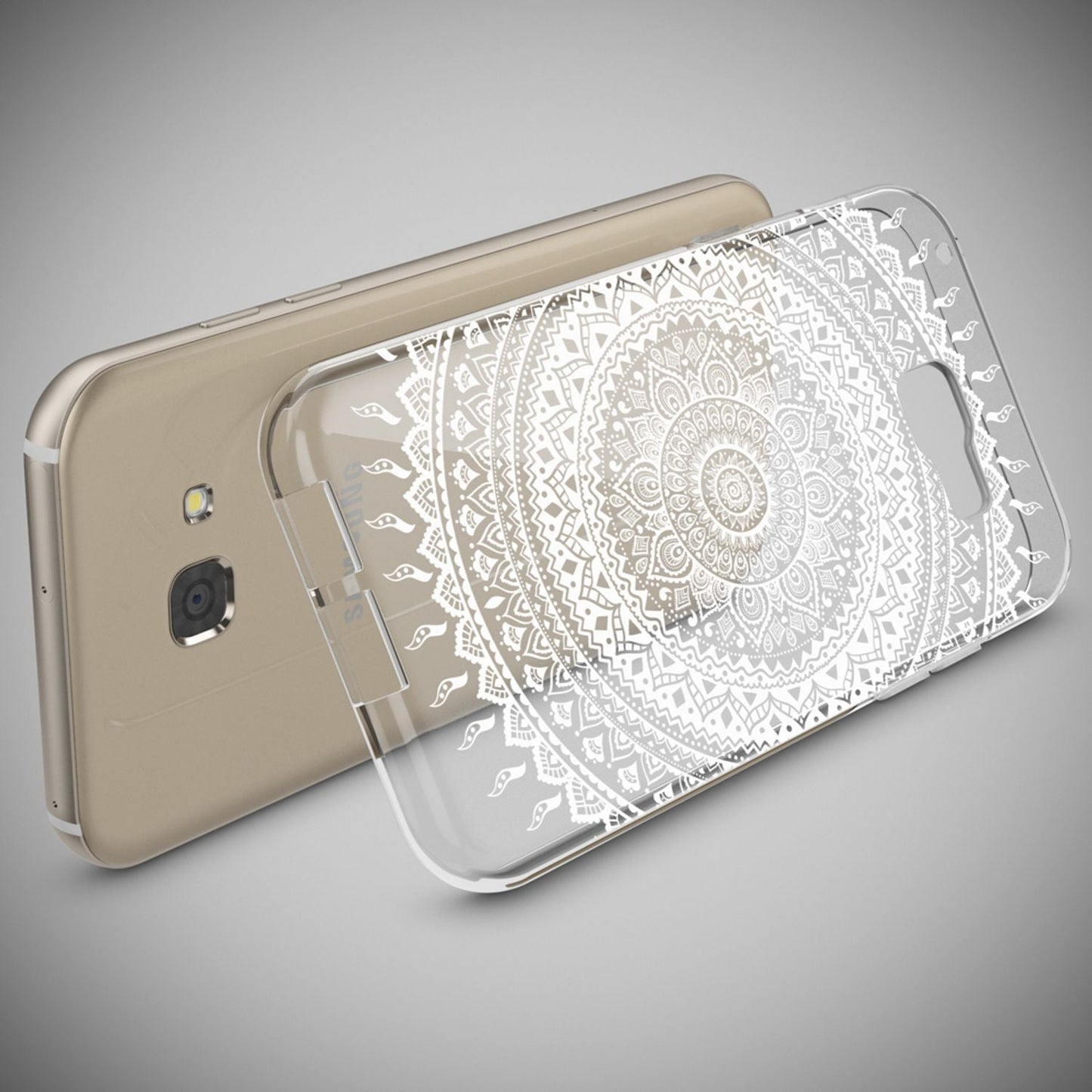 NALIA Galaxy A5 Hülle Slim Silikon Motiv Case Cover Kristallklar Transparenz - Dünn, Transparent, Silikon