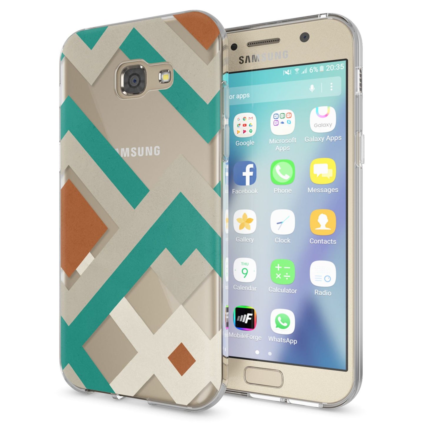 NALIA Galaxy A5 Hülle Slim Silikon Motiv Case Cover Kristallklar Transparenz - Dünn, Transparent, Silikon