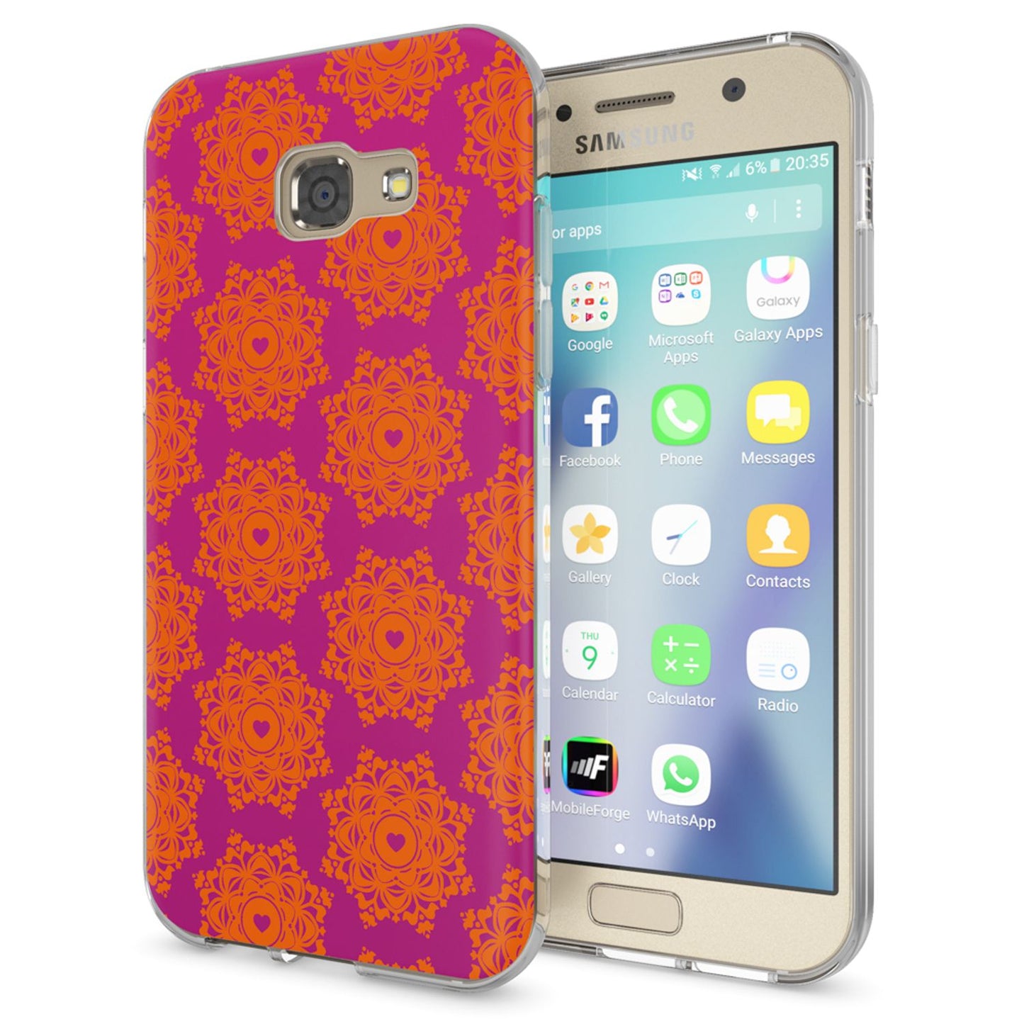 NALIA Galaxy A5 Hülle Slim Silikon Motiv Case Cover Kristallklar Transparenz - Dünn, Transparent, Silikon