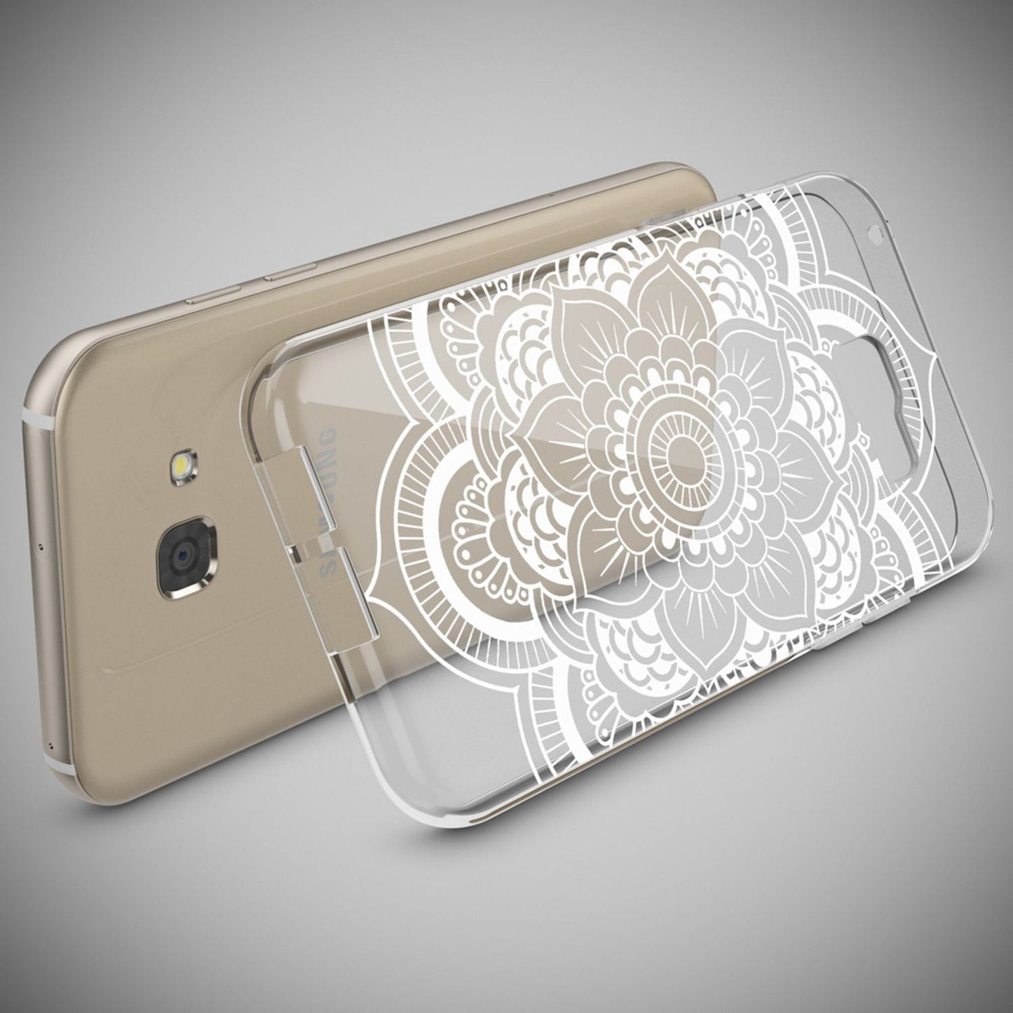 NALIA Galaxy A5 Hülle Slim Silikon Motiv Case Cover Kristallklar Transparenz - Dünn, Transparent, Silikon