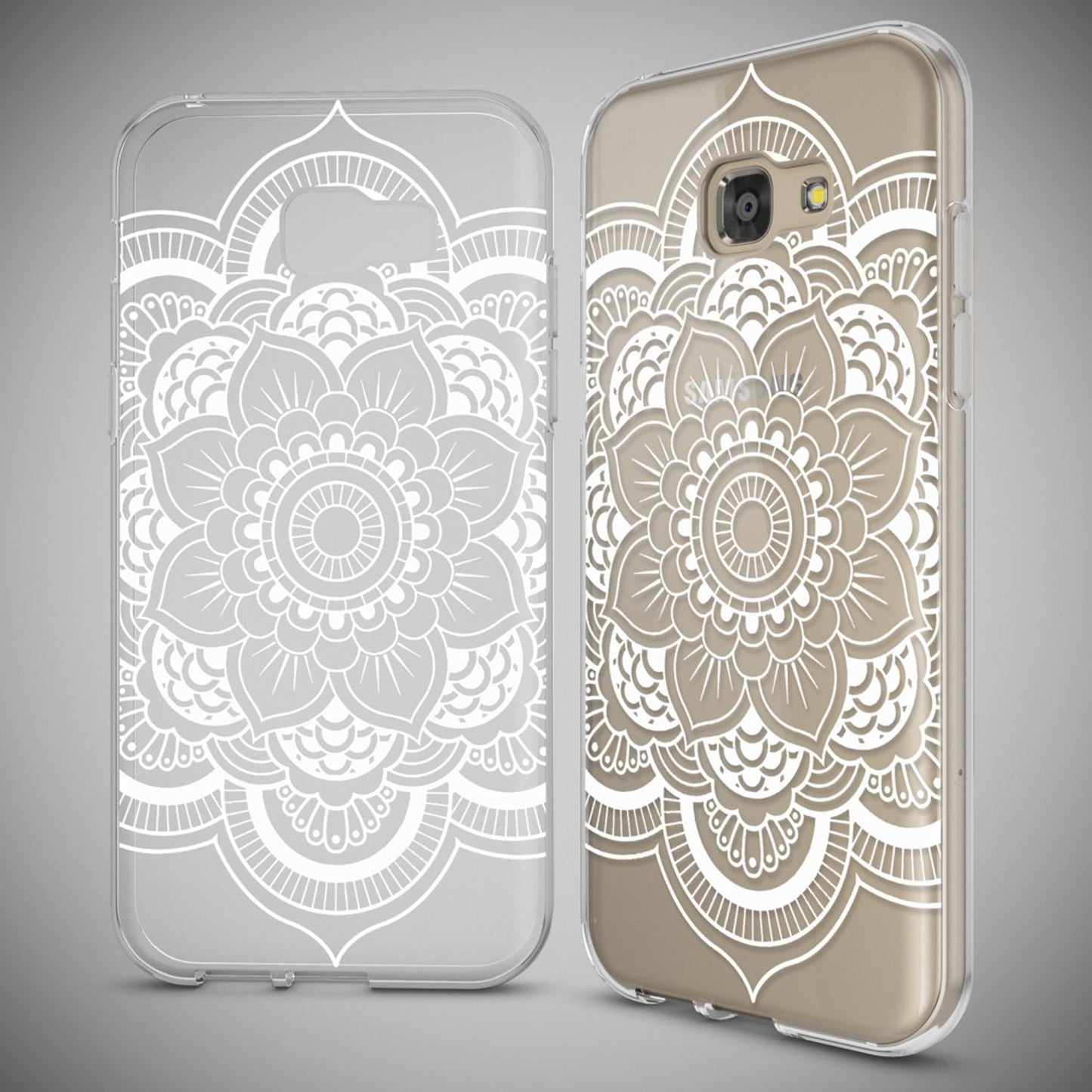 NALIA Galaxy A5 Hülle Slim Silikon Motiv Case Cover Kristallklar Transparenz - Dünn, Transparent, Silikon