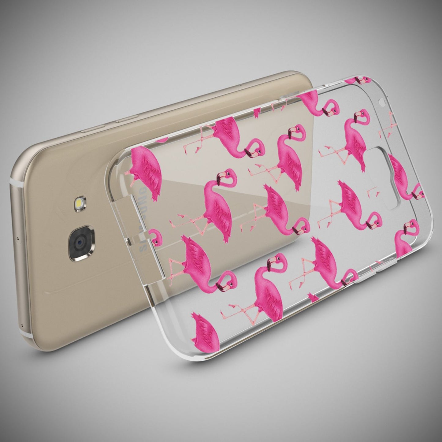 NALIA Galaxy A5 Hülle Slim Silikon Motiv Case Cover Kristallklar Transparenz - Dünn, Transparent, Silikon