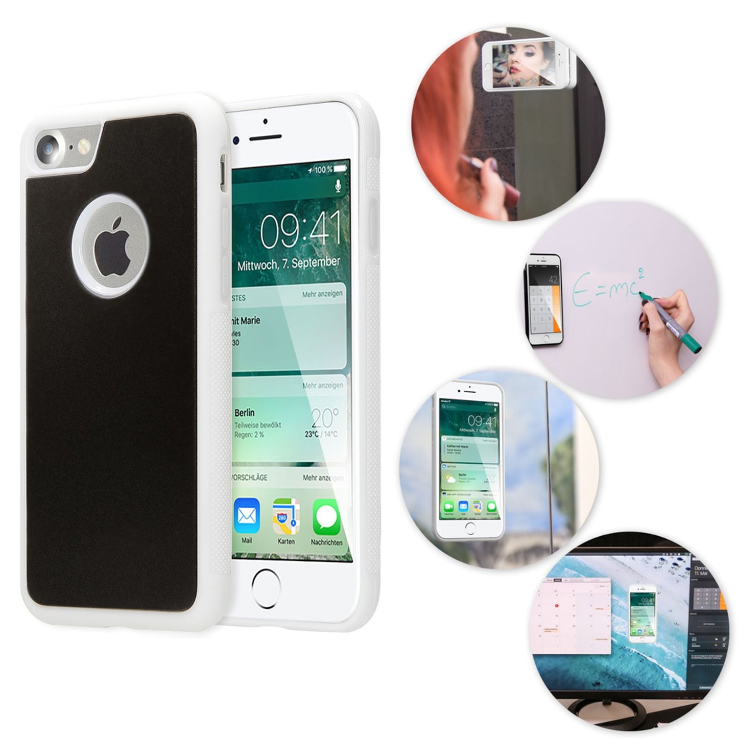 iPhone 7 Anti-Gravity Hülle von NALIA Schutzhülle Selbstklebendes Cover Case