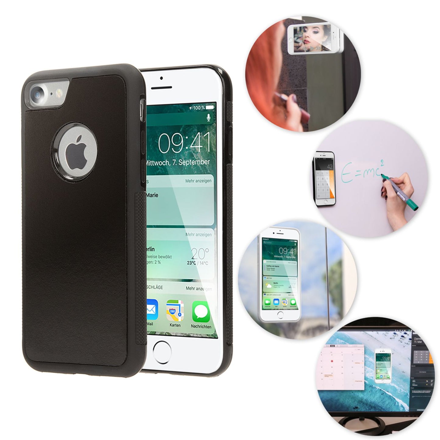 iPhone 7 Anti-Gravity Hülle von NALIA Schutzhülle Selbstklebendes Cover Case