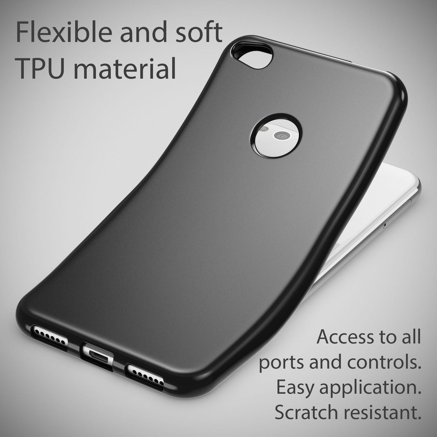 Husa Huawei P8 Lite 2017, Husă de telefon de la NALIA, Husă de protecție subțire din silicon