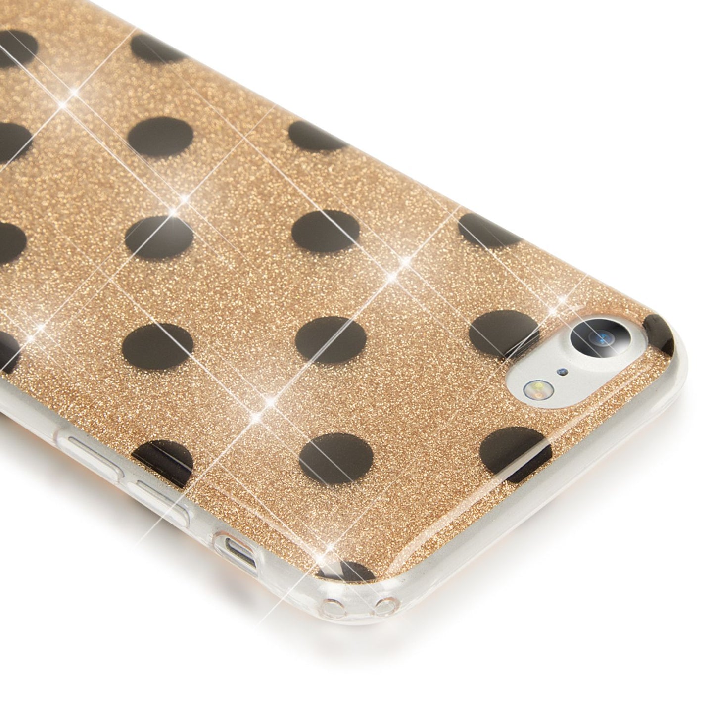 NALIA Handy Hülle für iPhone SE 2020 / 8 / 7, Glitzer Case Muster Cover Schutz