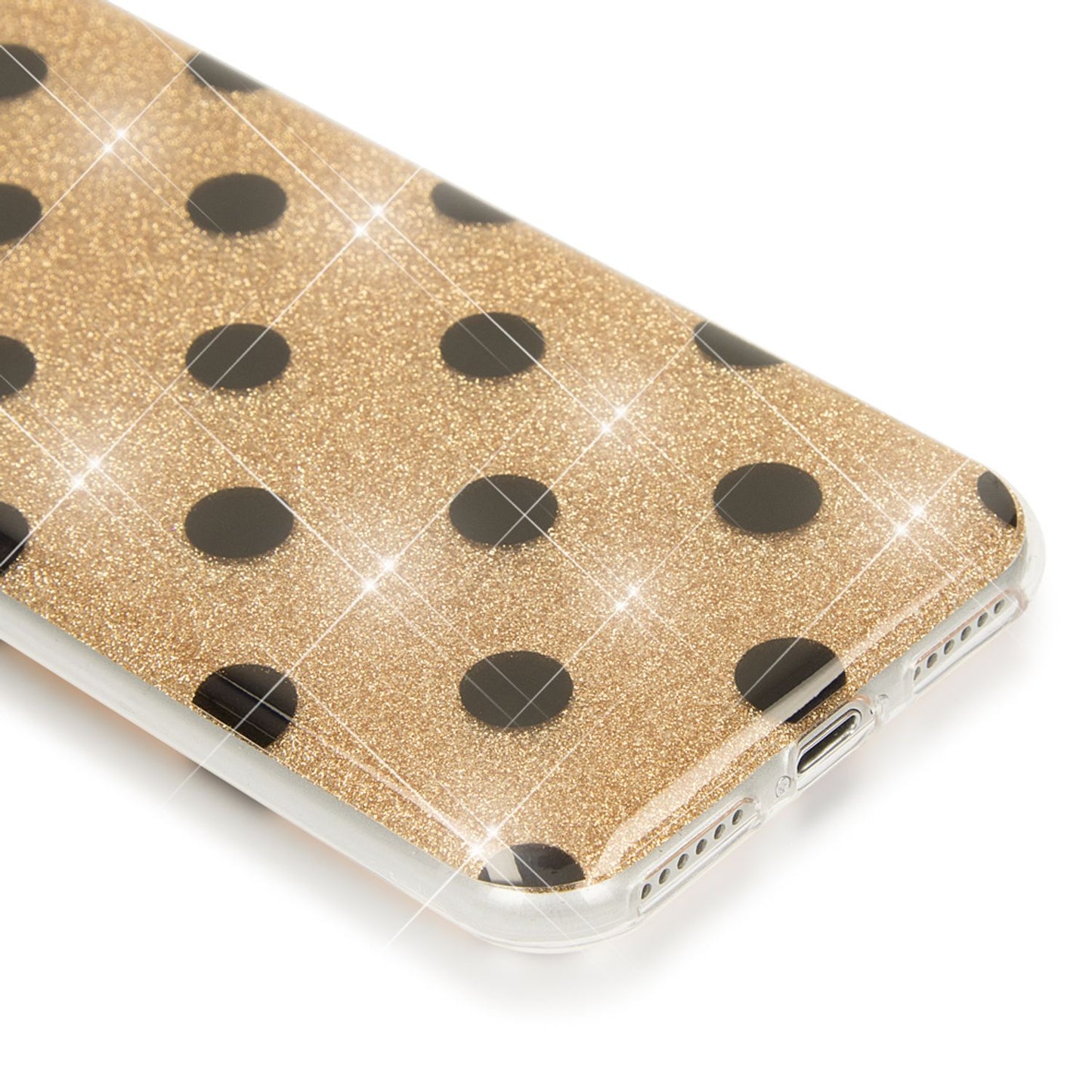 NALIA Handy Hülle für iPhone SE 2020 / 8 / 7, Glitzer Case Muster Cover Schutz