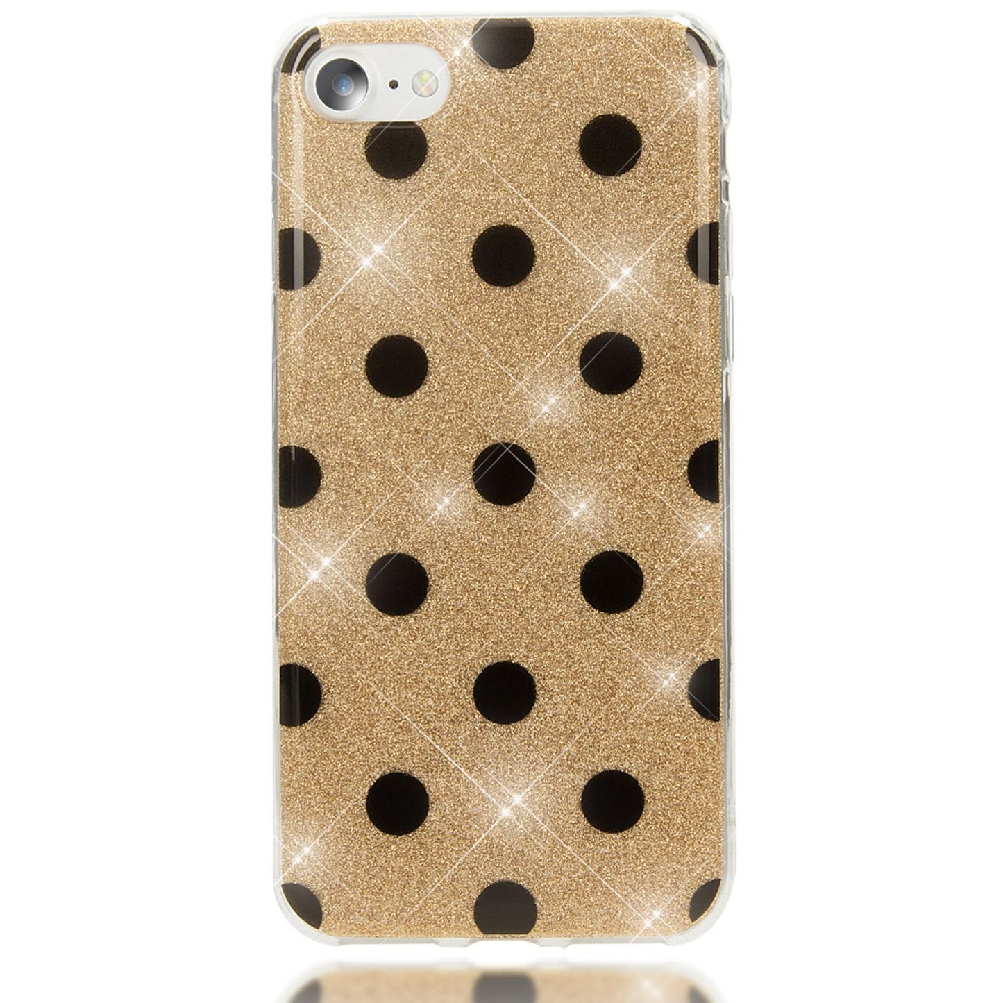 NALIA Handy Hülle für iPhone SE 2020 / 8 / 7, Glitzer Case Muster Cover Schutz