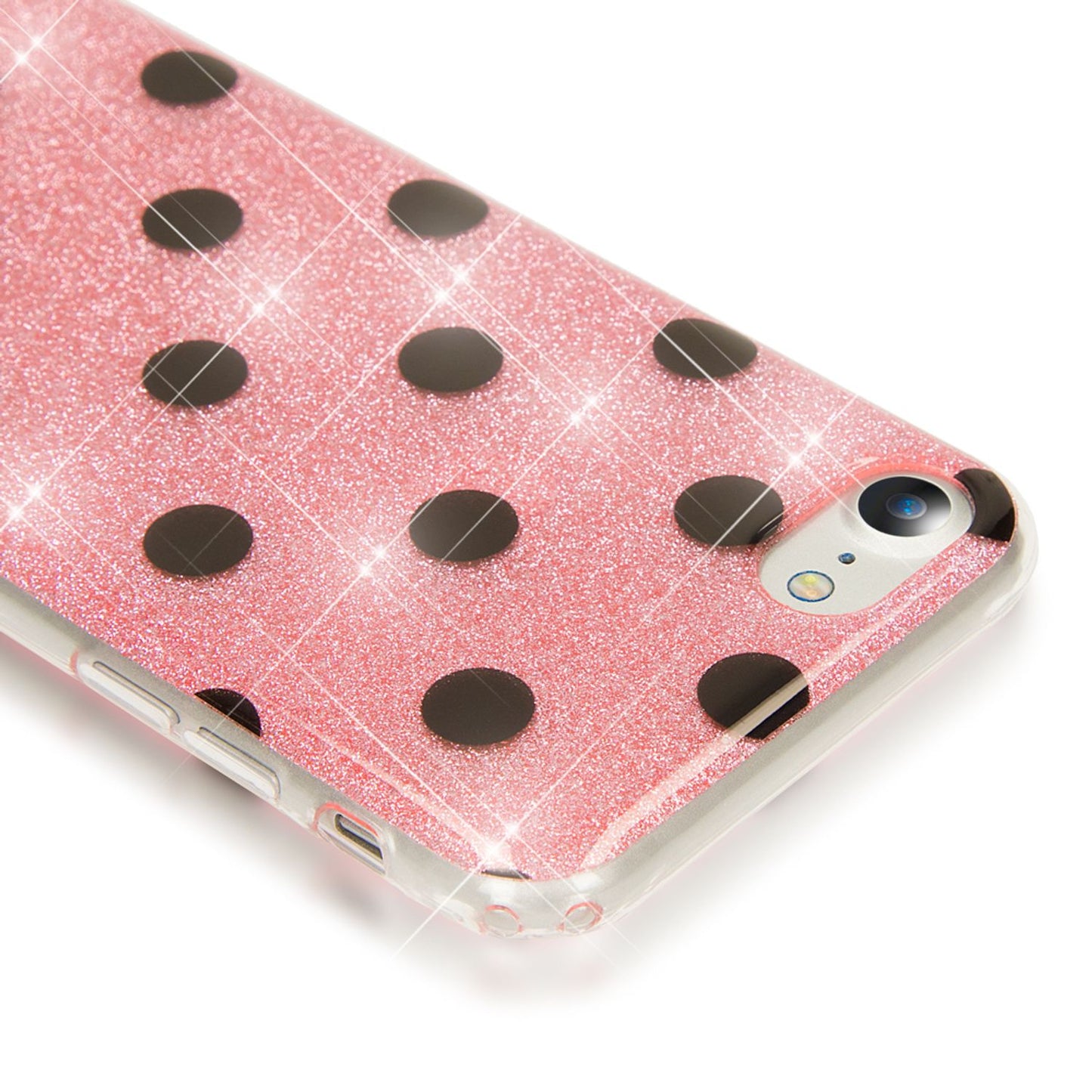 NALIA Handy Hülle für iPhone SE 2020 / 8 / 7, Glitzer Case Muster Cover Schutz