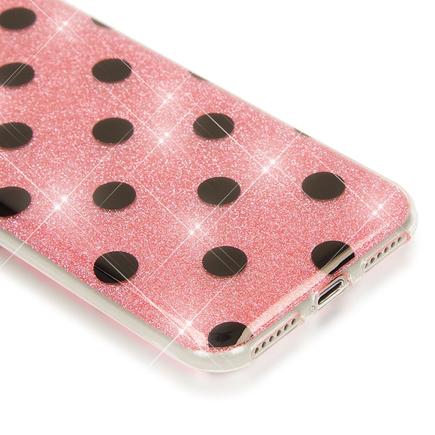 NALIA Handy Hülle für iPhone SE 2020 / 8 / 7, Glitzer Case Muster Cover Schutz