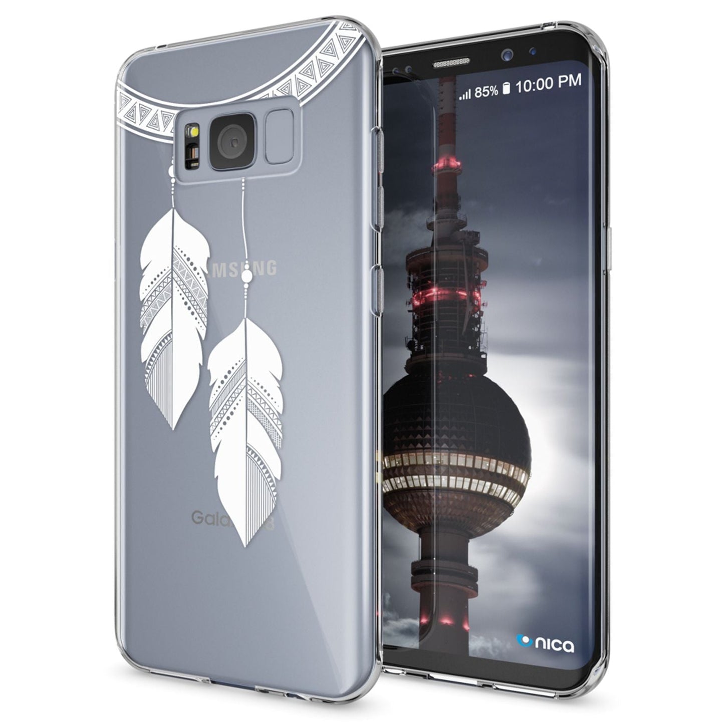 Samsung Galaxy S8 Plus Hülle Handyhülle von NALIA, Silikon Motiv Case Schutzhülle