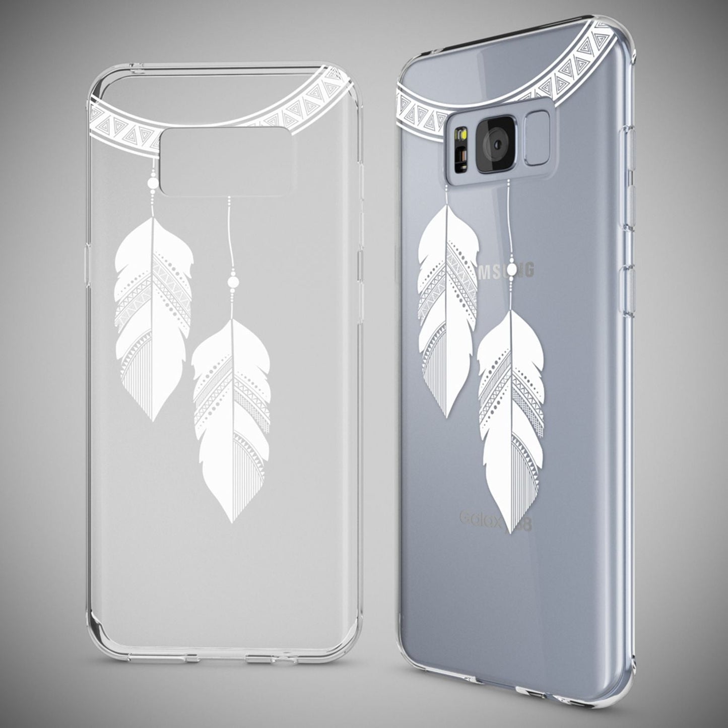 Samsung Galaxy S8 Plus Hülle Handyhülle von NALIA, Silikon Motiv Case Schutzhülle