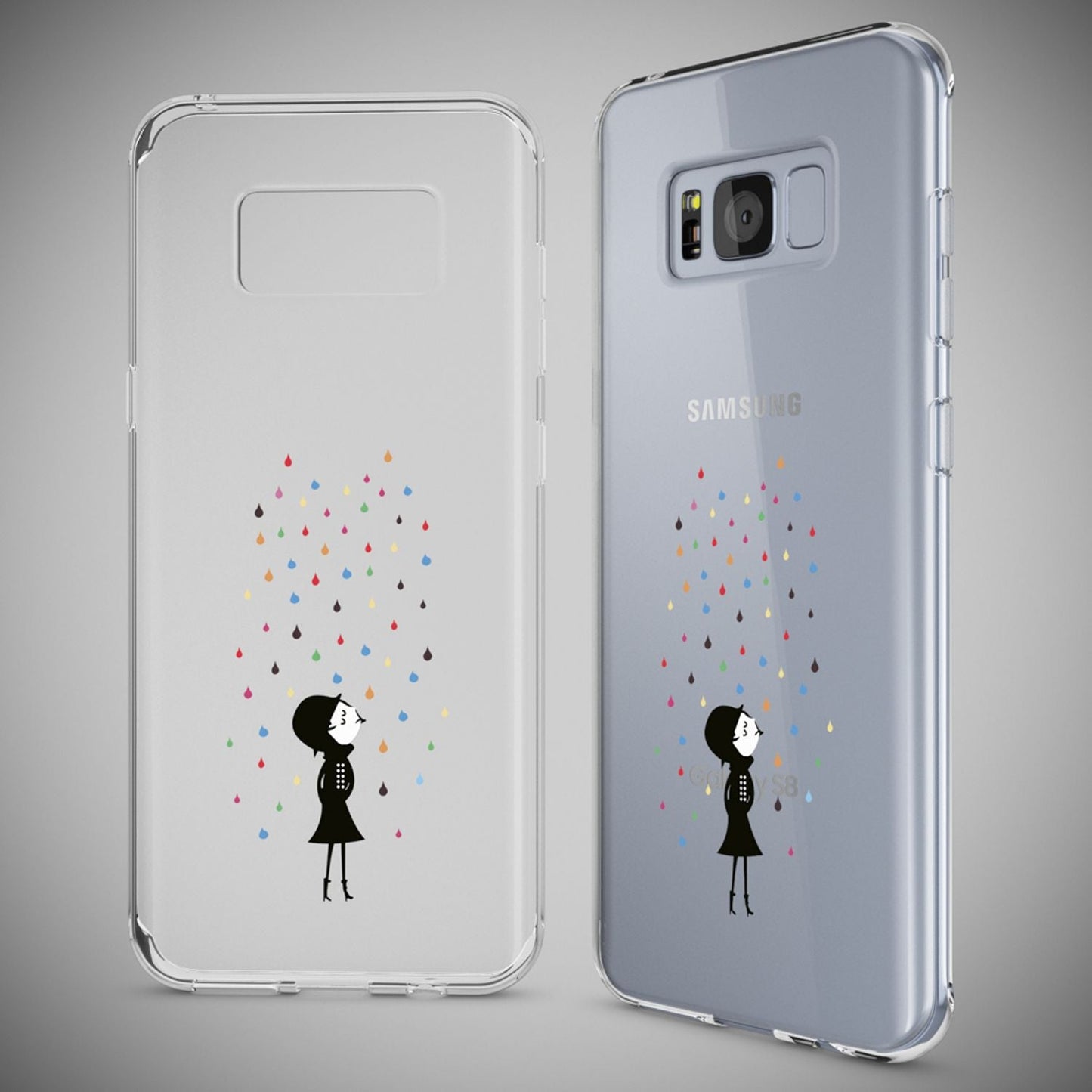 Samsung Galaxy S8 Hülle Handyhülle von NALIA, Slim Silikon Motiv Case Schutzhülle