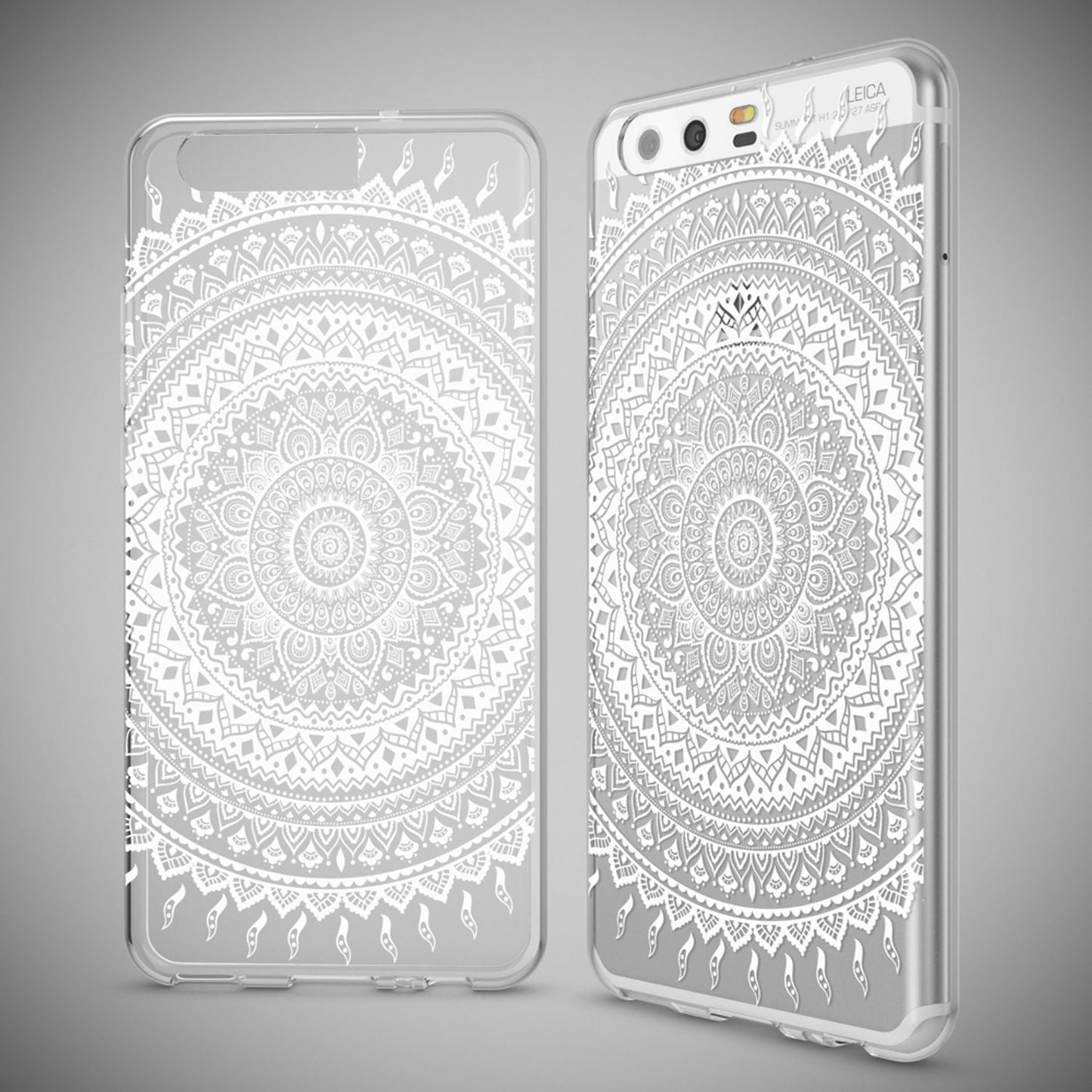 NALIA Huawei P10 Hülle Slim Silikon Transparent Crystal Motiv Case - Dünn Leicht Schutz