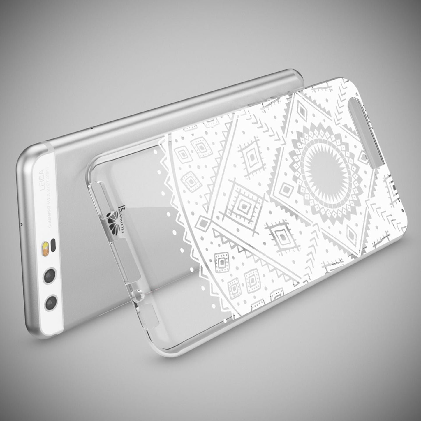 NALIA Huawei P10 Hülle Slim Silikon Transparent Crystal Motiv Case - Dünn Leicht Schutz