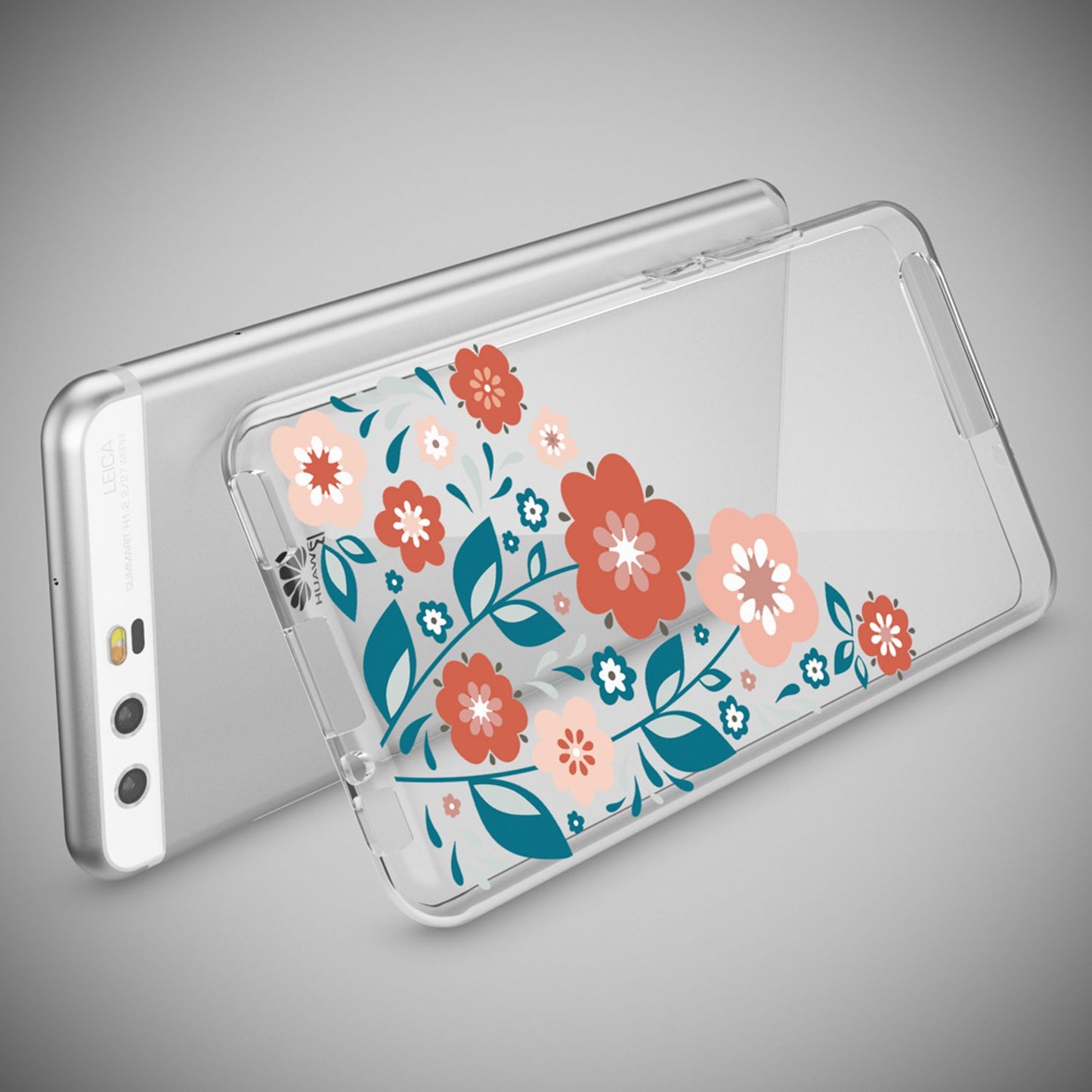 NALIA Huawei P10 Hülle Slim Silikon Transparent Crystal Motiv Case - Dünn Leicht Schutz
