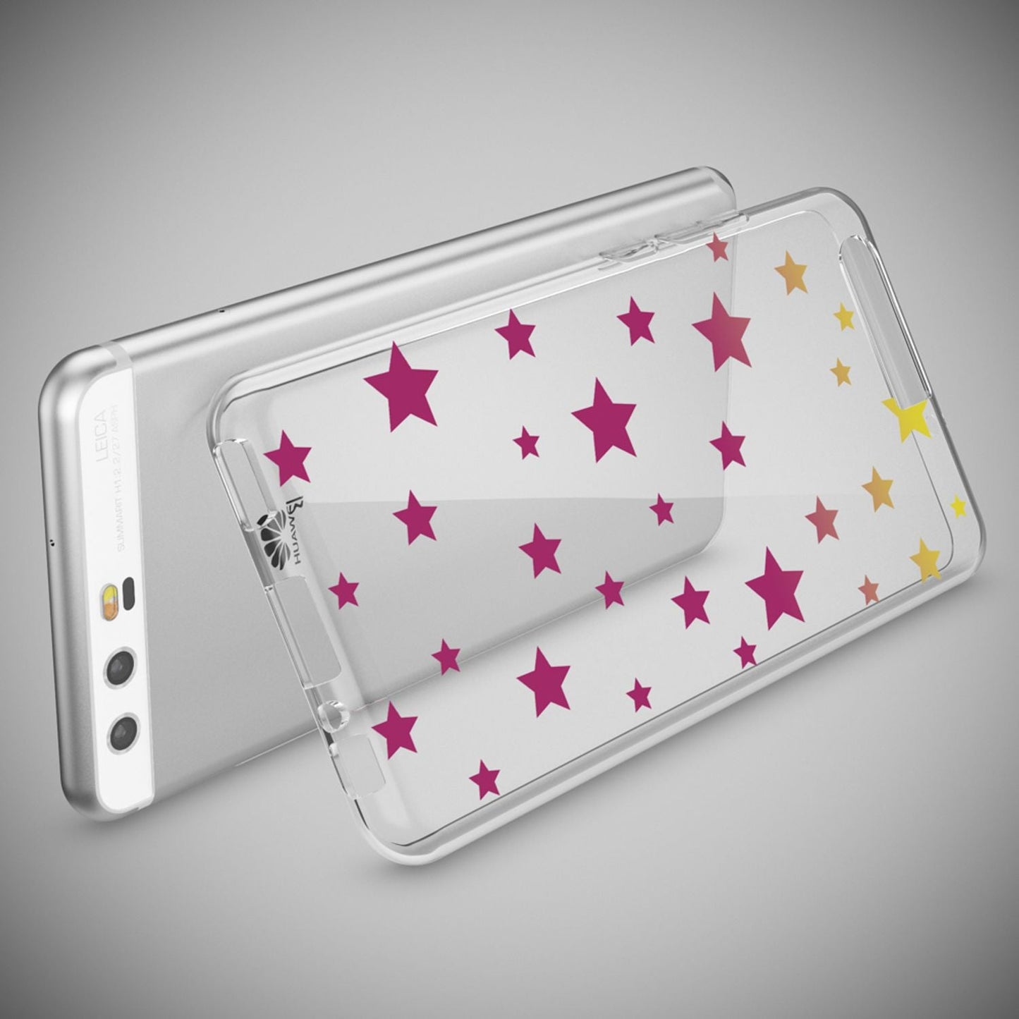 NALIA Huawei P10 Hülle Slim Silikon Transparent Crystal Motiv Case - Dünn Leicht Schutz