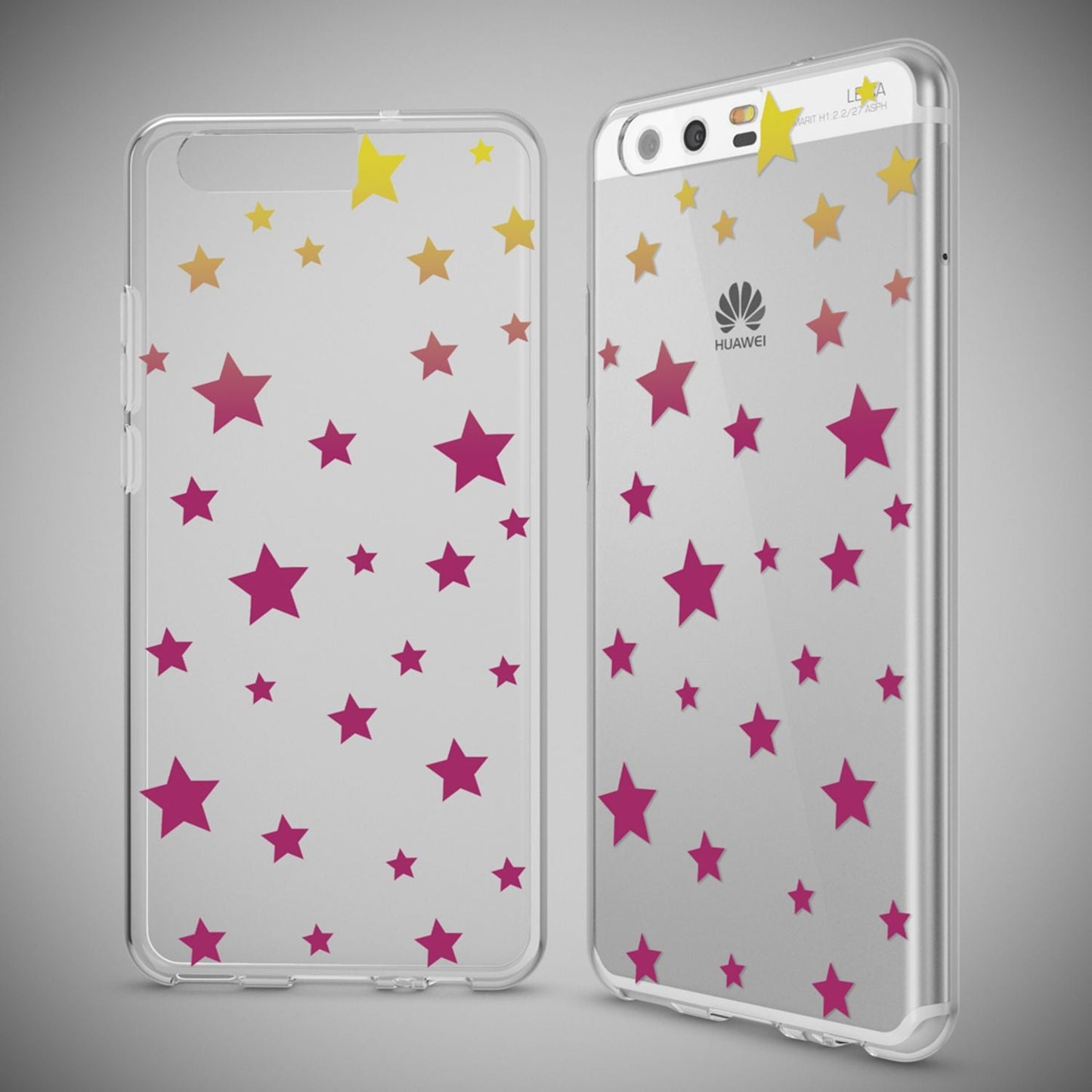 NALIA Huawei P10 Hülle Slim Silikon Transparent Crystal Motiv Case - Dünn Leicht Schutz