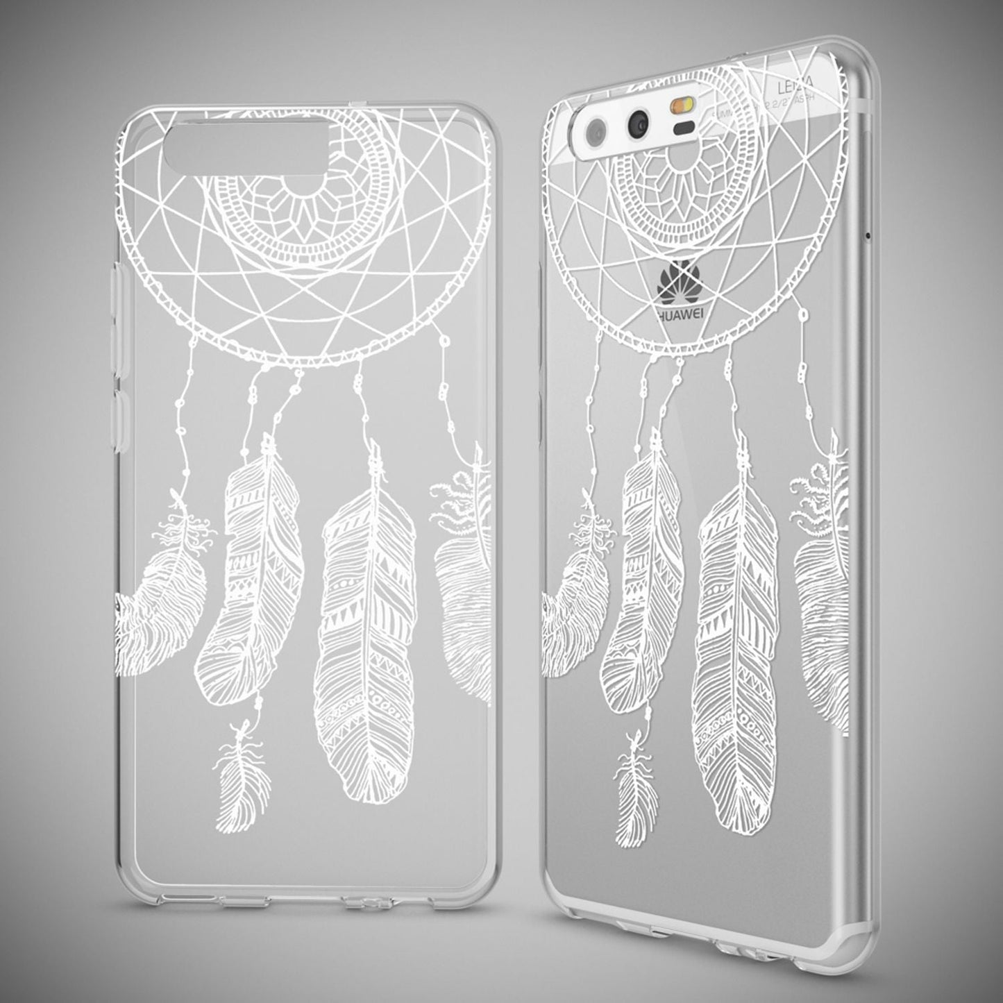 NALIA Huawei P10 Hülle Slim Silikon Transparent Crystal Motiv Case - Dünn Leicht Schutz