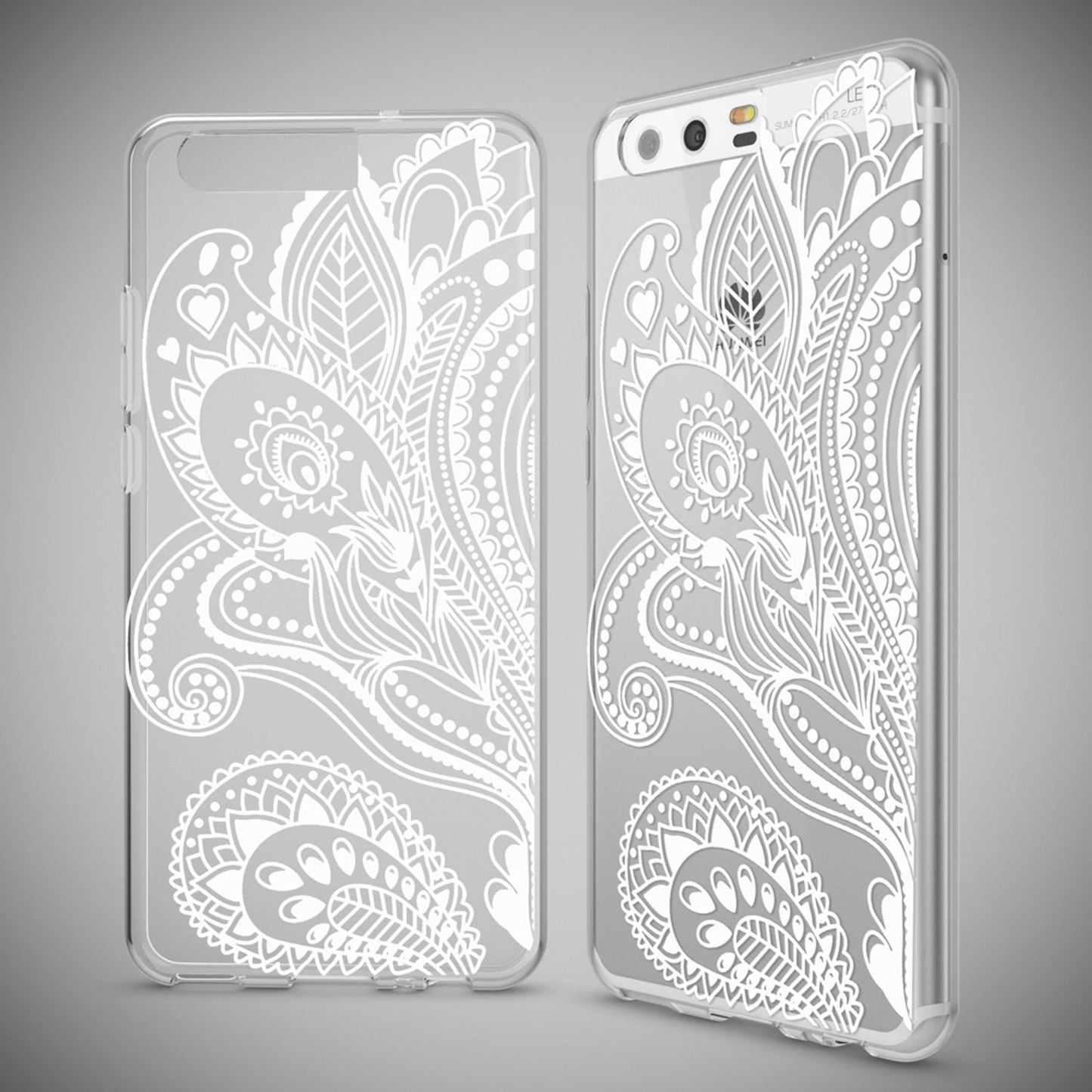 NALIA Huawei P10 Hülle Slim Silikon Transparent Crystal Motiv Case - Dünn Leicht Schutz