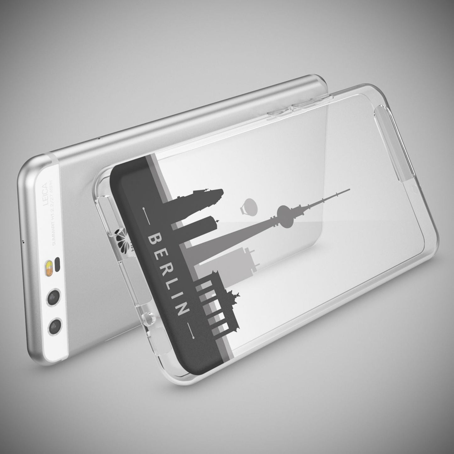 NALIA Huawei P10 Hülle Slim Silikon Transparent Crystal Motiv Case - Dünn Leicht Schutz