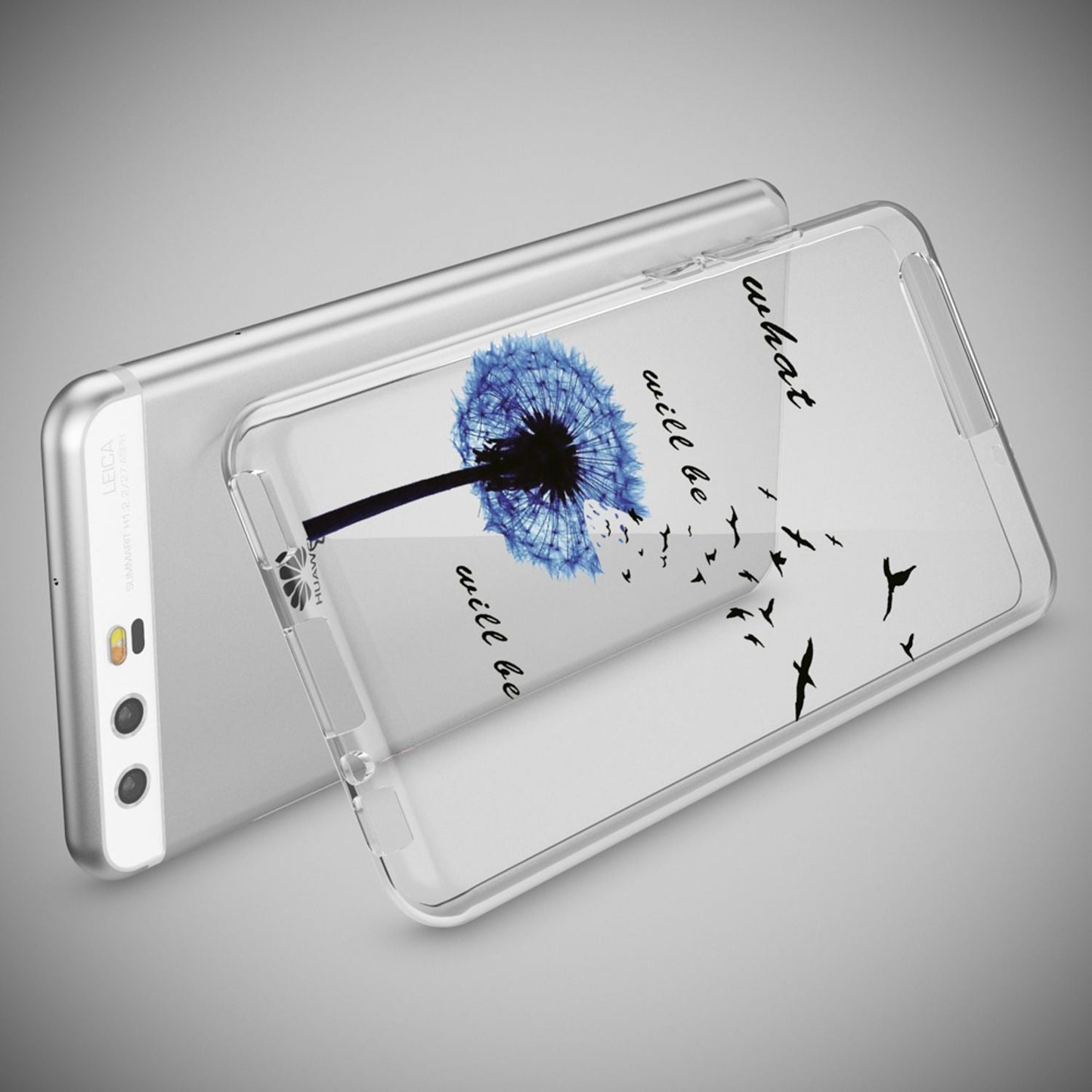 NALIA Huawei P10 Hülle Slim Silikon Transparent Crystal Motiv Case - Dünn Leicht Schutz